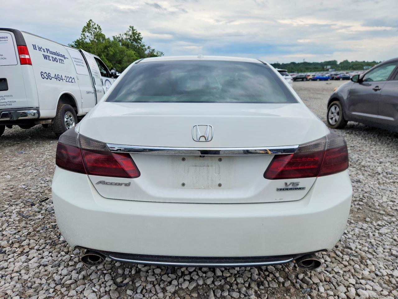 2014 Honda Accord Touring Белый vin: 1HGCR3F96EA030293