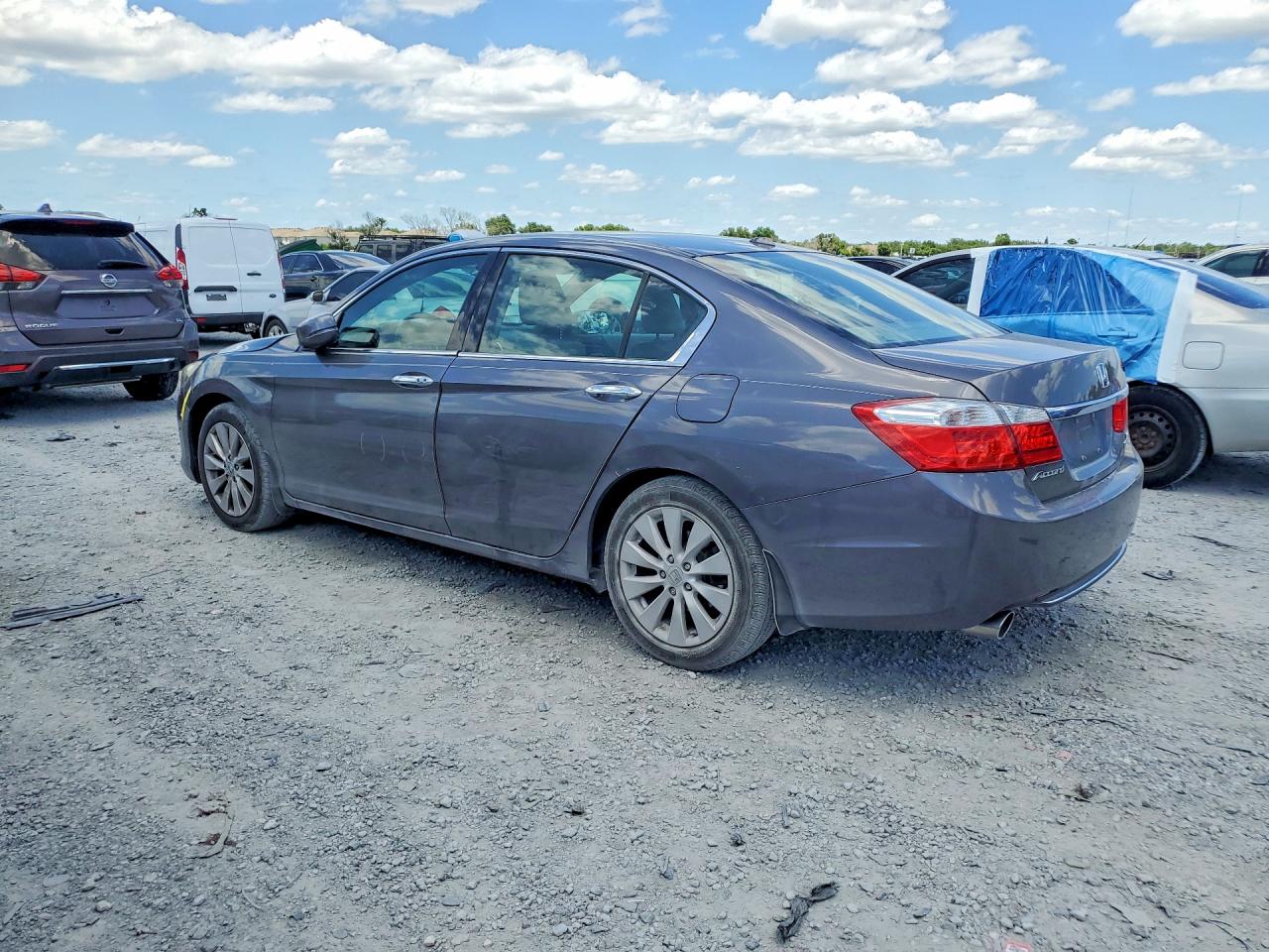 2013 Honda Accord Touring Gray vin: 1HGCR3F97DA029569