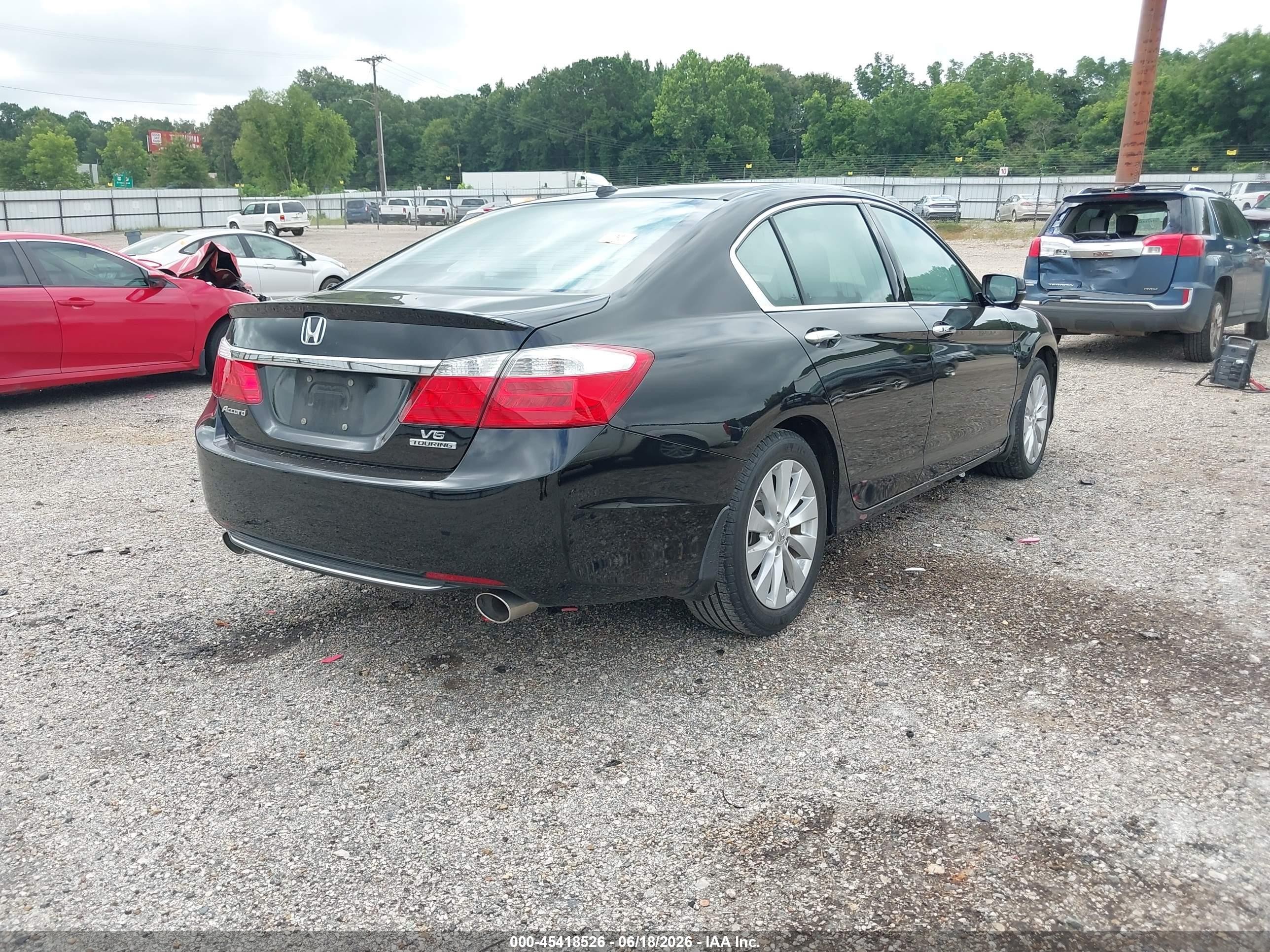 2013 Honda Accord Touring Black vin: 1HGCR3F98DA037423