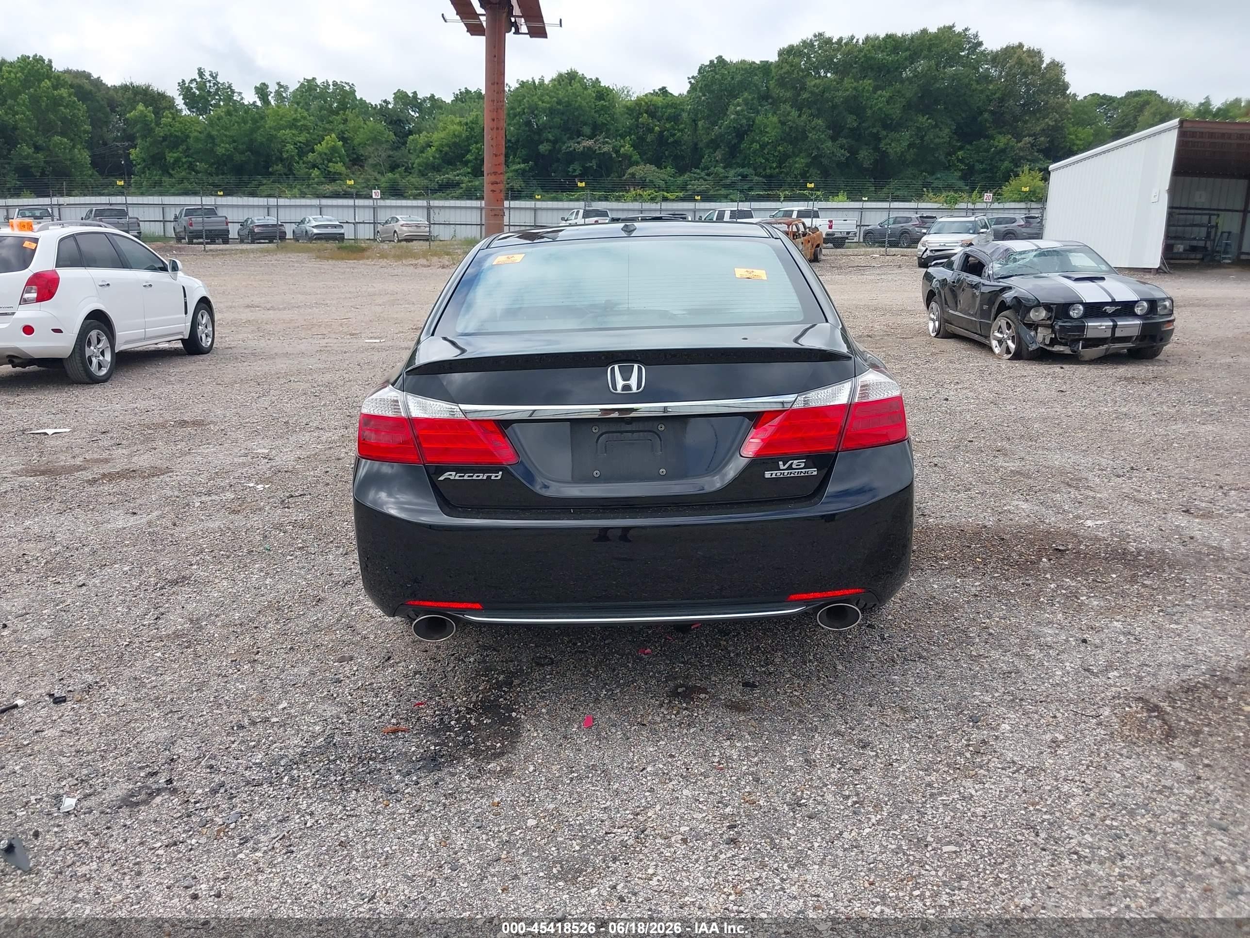 2013 Honda Accord Touring Black vin: 1HGCR3F98DA037423