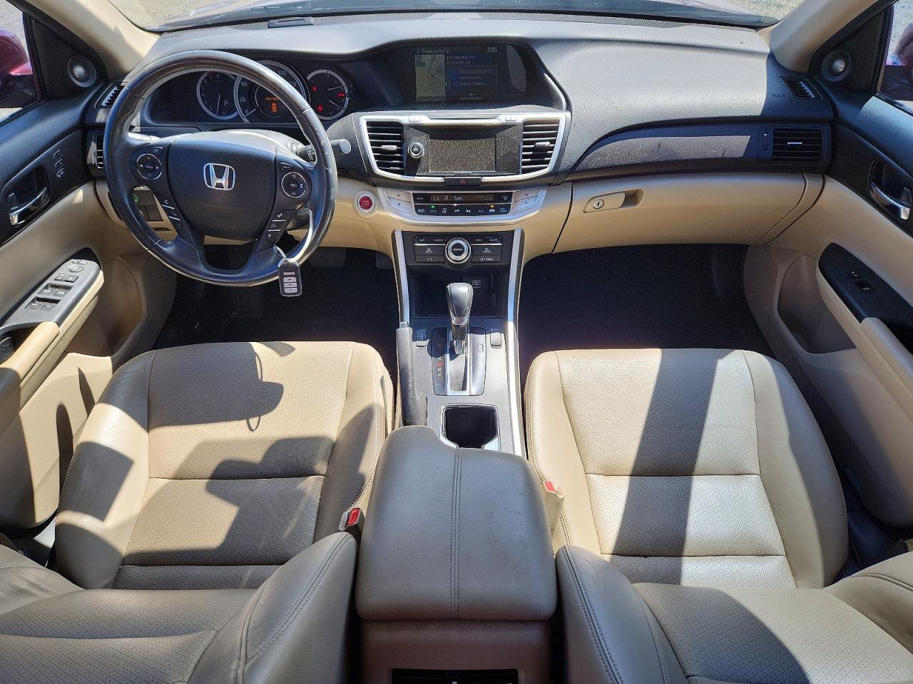 2014 Honda Accord Touring Burgundy vin: 1HGCR3F98EA015259
