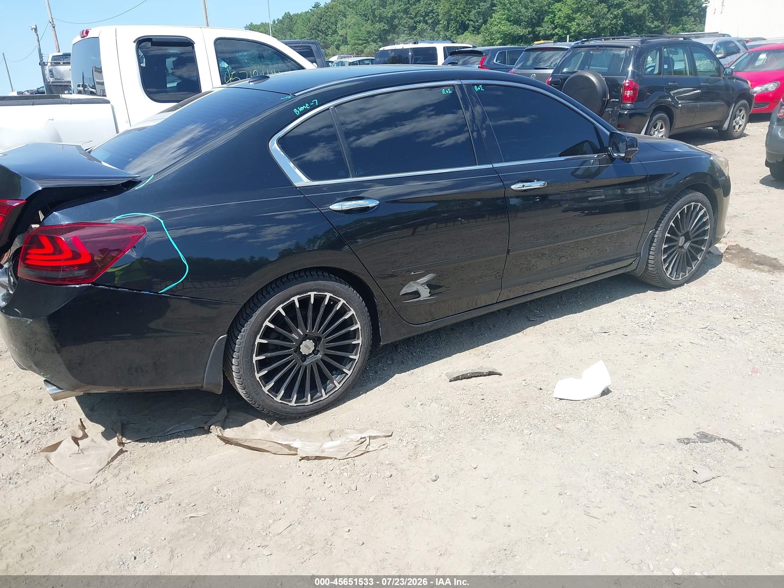 2013 Honda Accord Touring Black vin: 1HGCR3F99DA031467