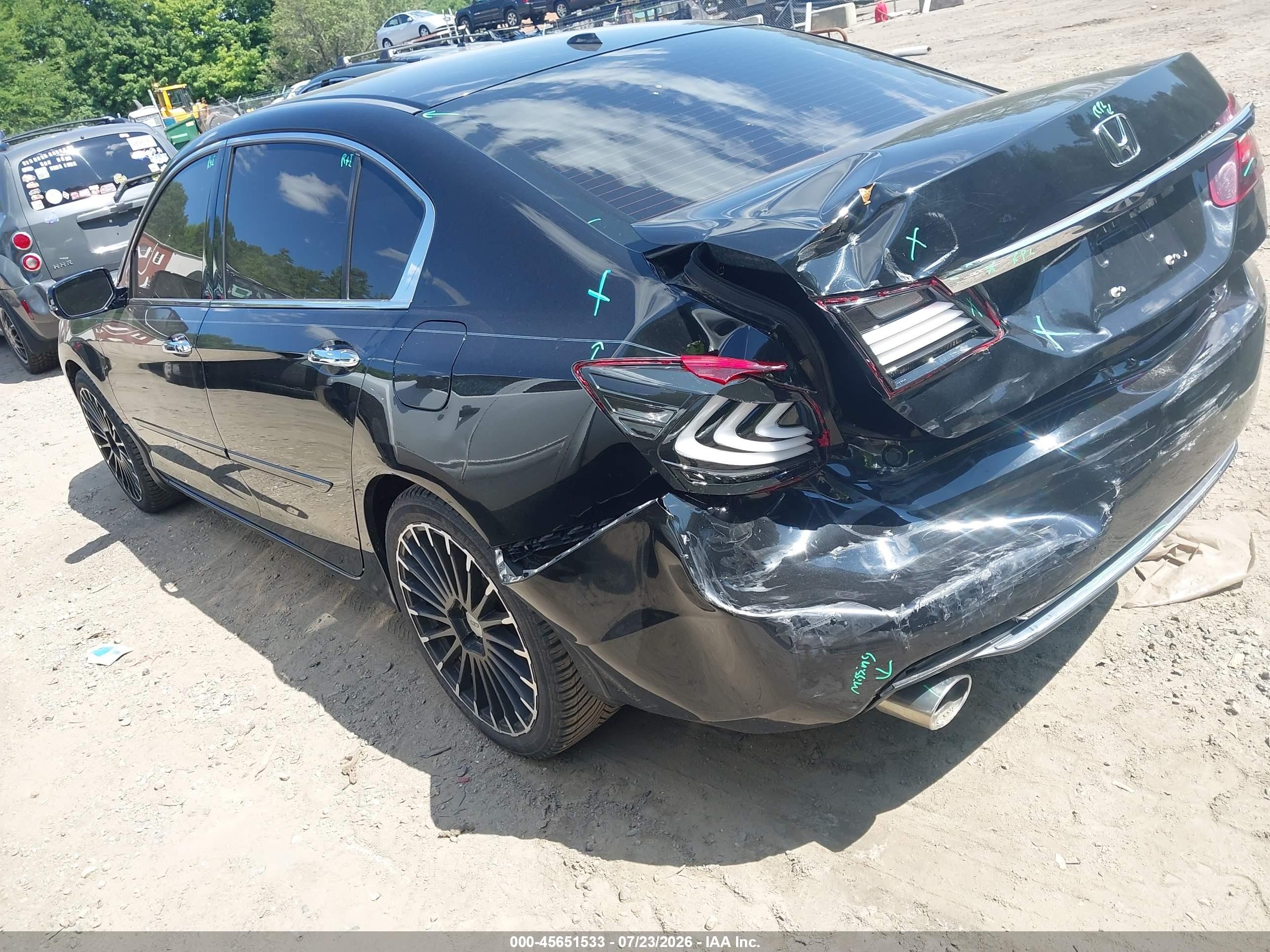 2013 Honda Accord Touring Black vin: 1HGCR3F99DA031467
