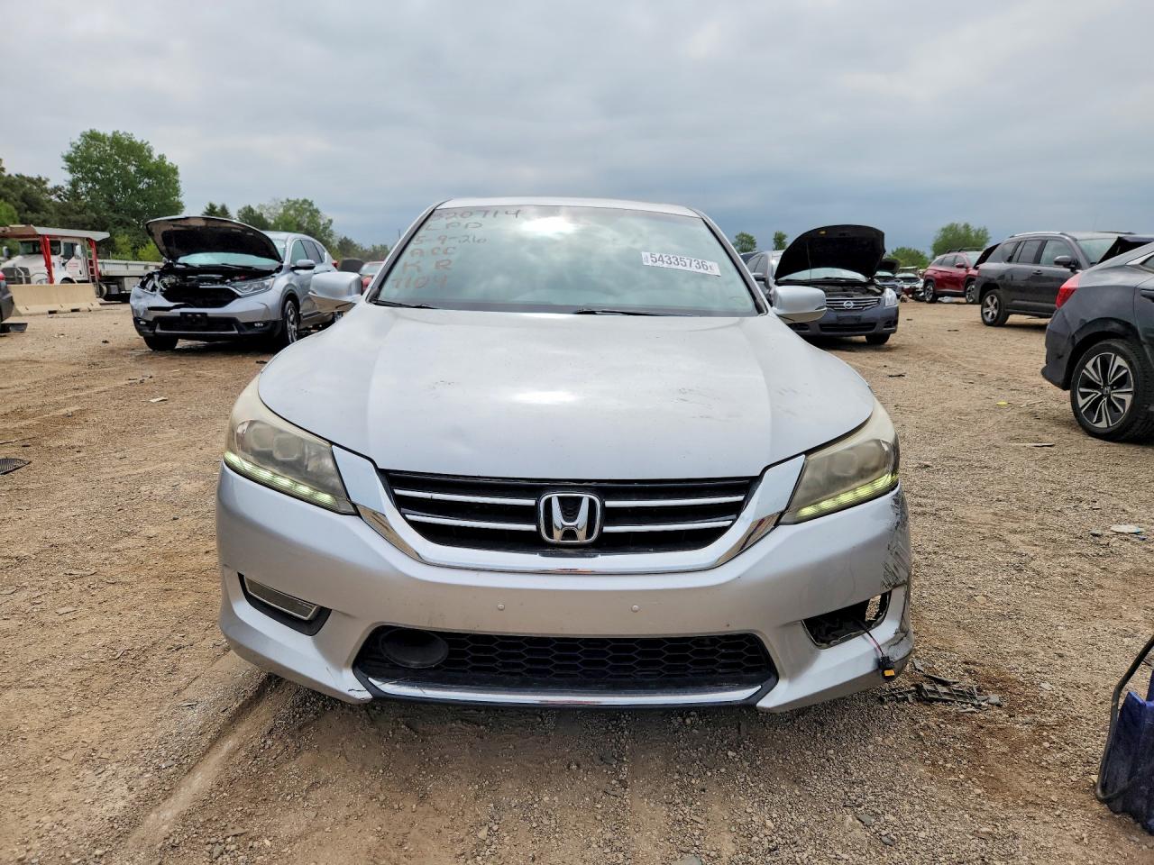 2013 Honda Accord Touring Silver vin: 1HGCR3F99DA047104
