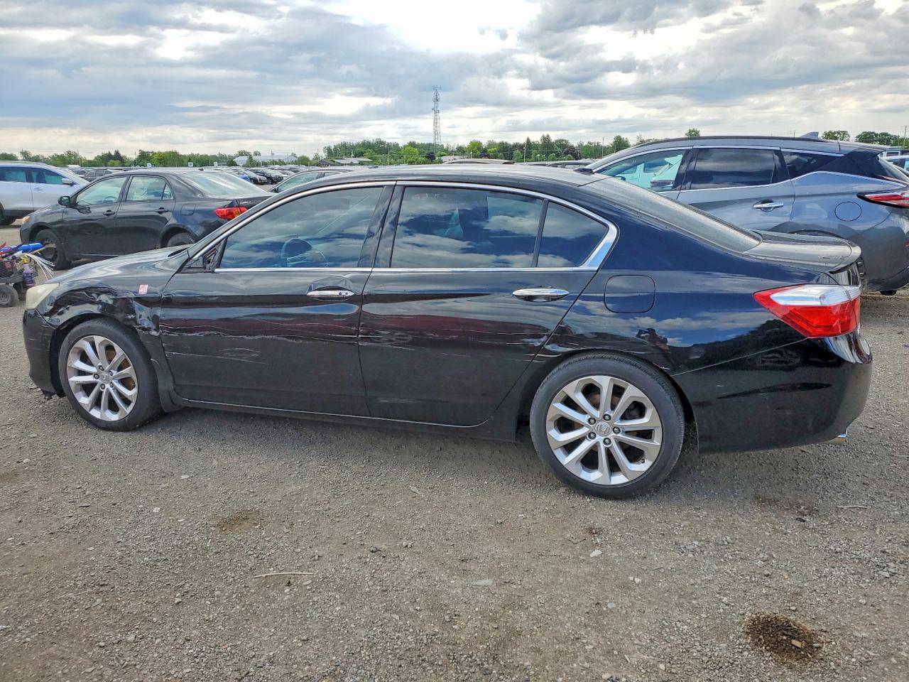 2013 Honda Accord Touring Black vin: 1HGCR3F99DA800386
