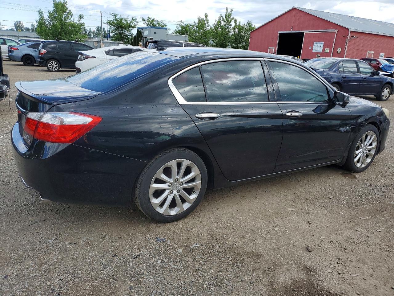2013 Honda Accord Touring Black vin: 1HGCR3F99DA800386