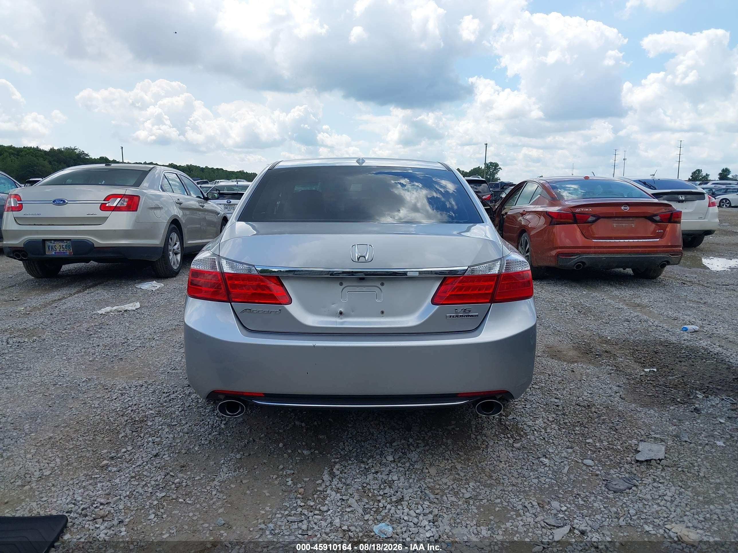 2014 Honda Accord Touring Silver vin: 1HGCR3F99EA010670