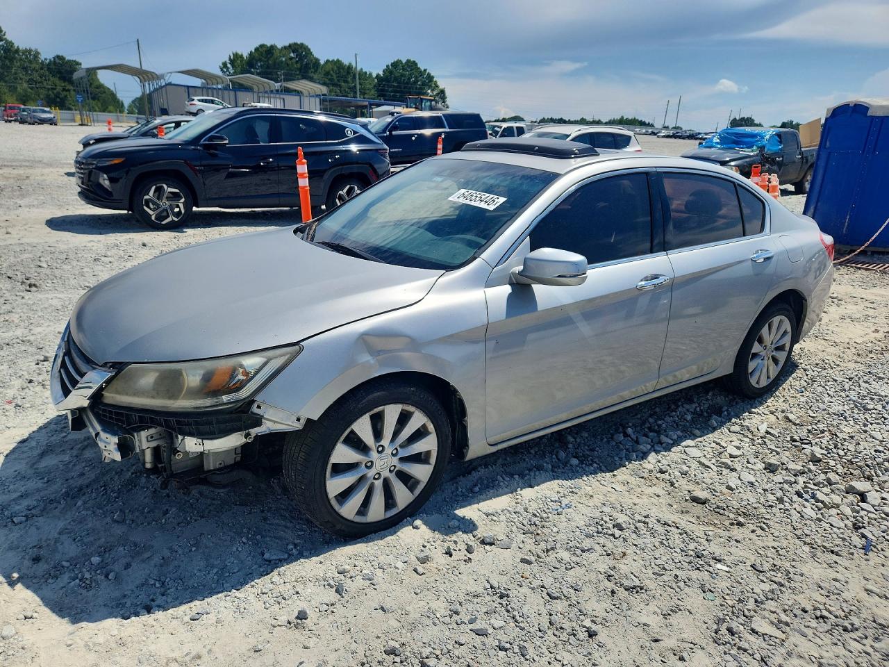 2013 Honda Accord Touring Silver vin: 1HGCR3F9XDA031879