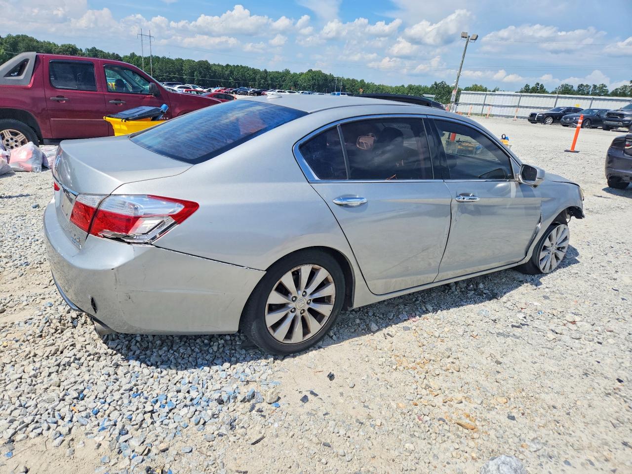 2013 Honda Accord Touring Серебряный vin: 1HGCR3F9XDA031879