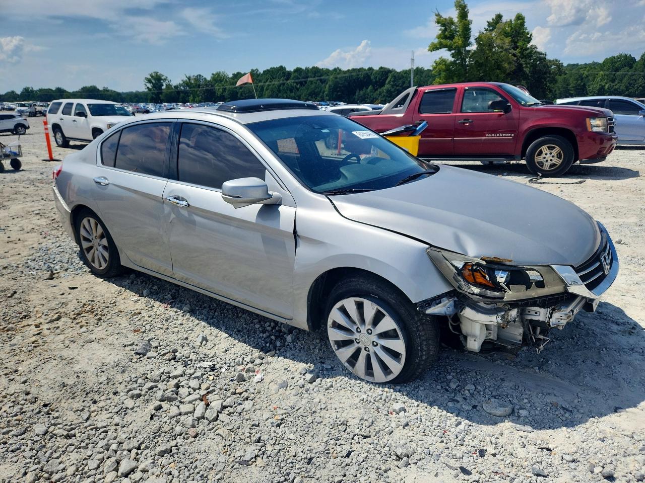 2013 Honda Accord Touring Серебряный vin: 1HGCR3F9XDA031879