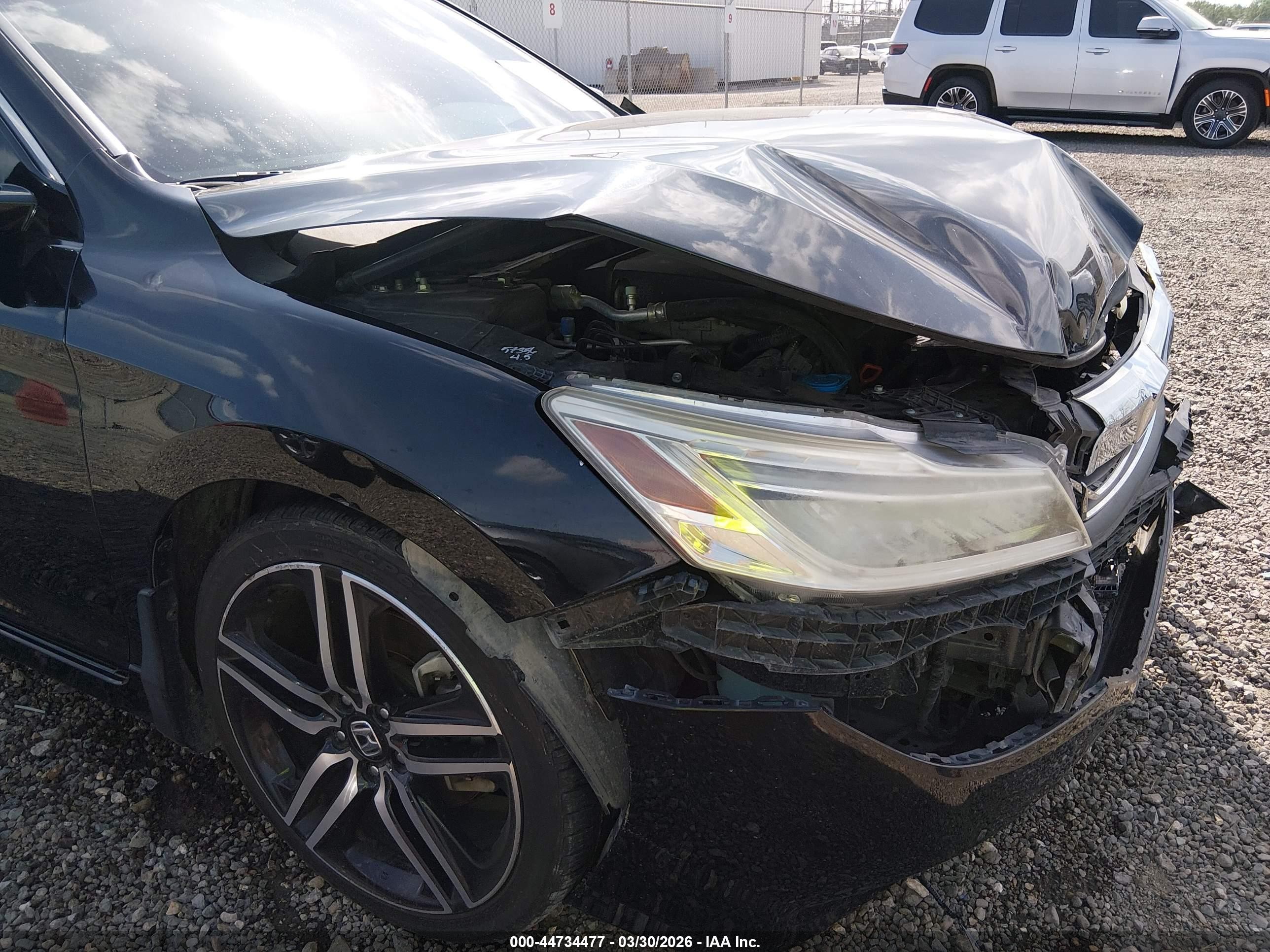 2017 Honda Accord Touring V6 Black vin: 1HGCR3F9XHA020645