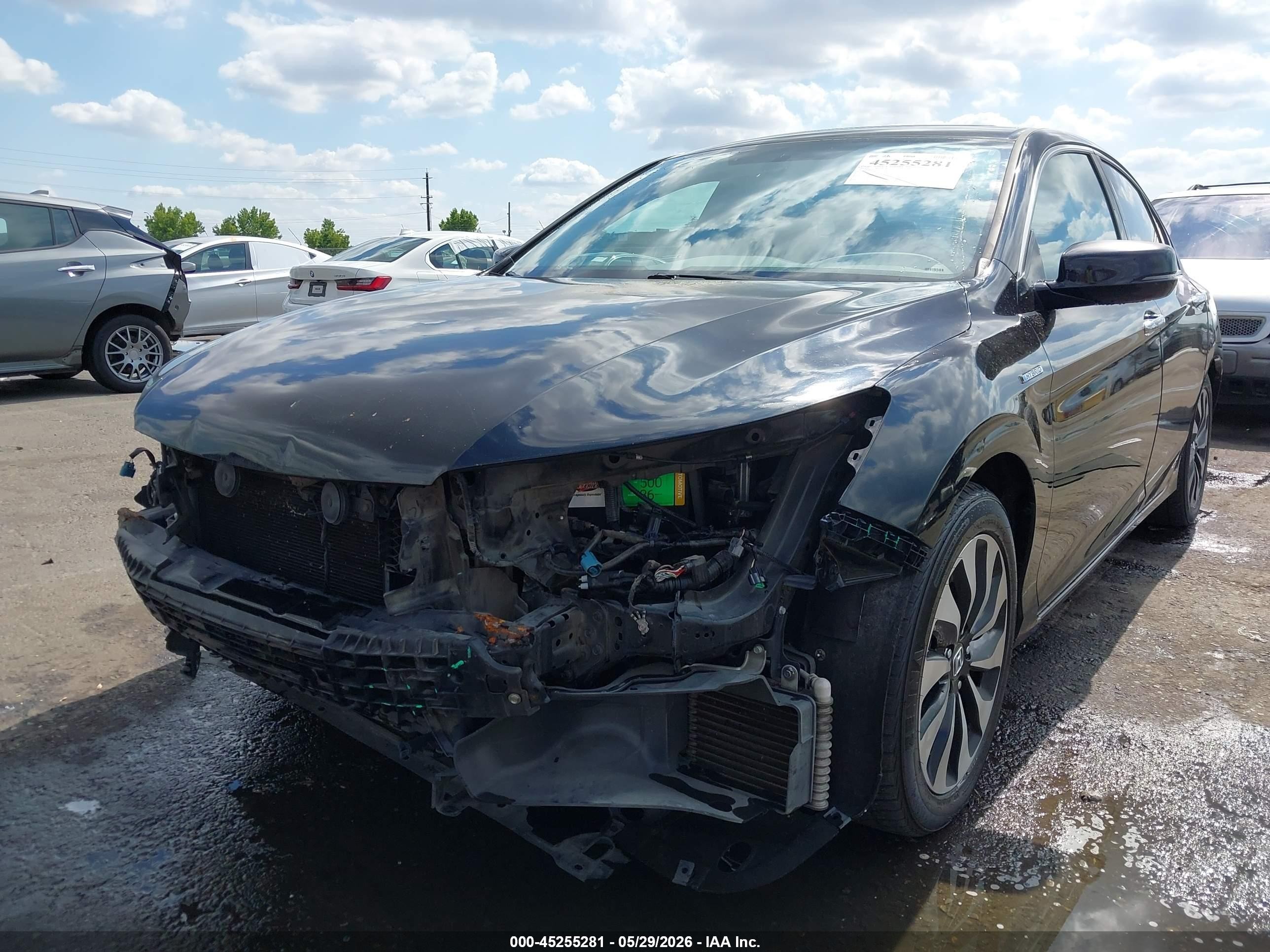 2015 Honda Accord Hybrid   Black vin: 1HGCR6F32FA006376