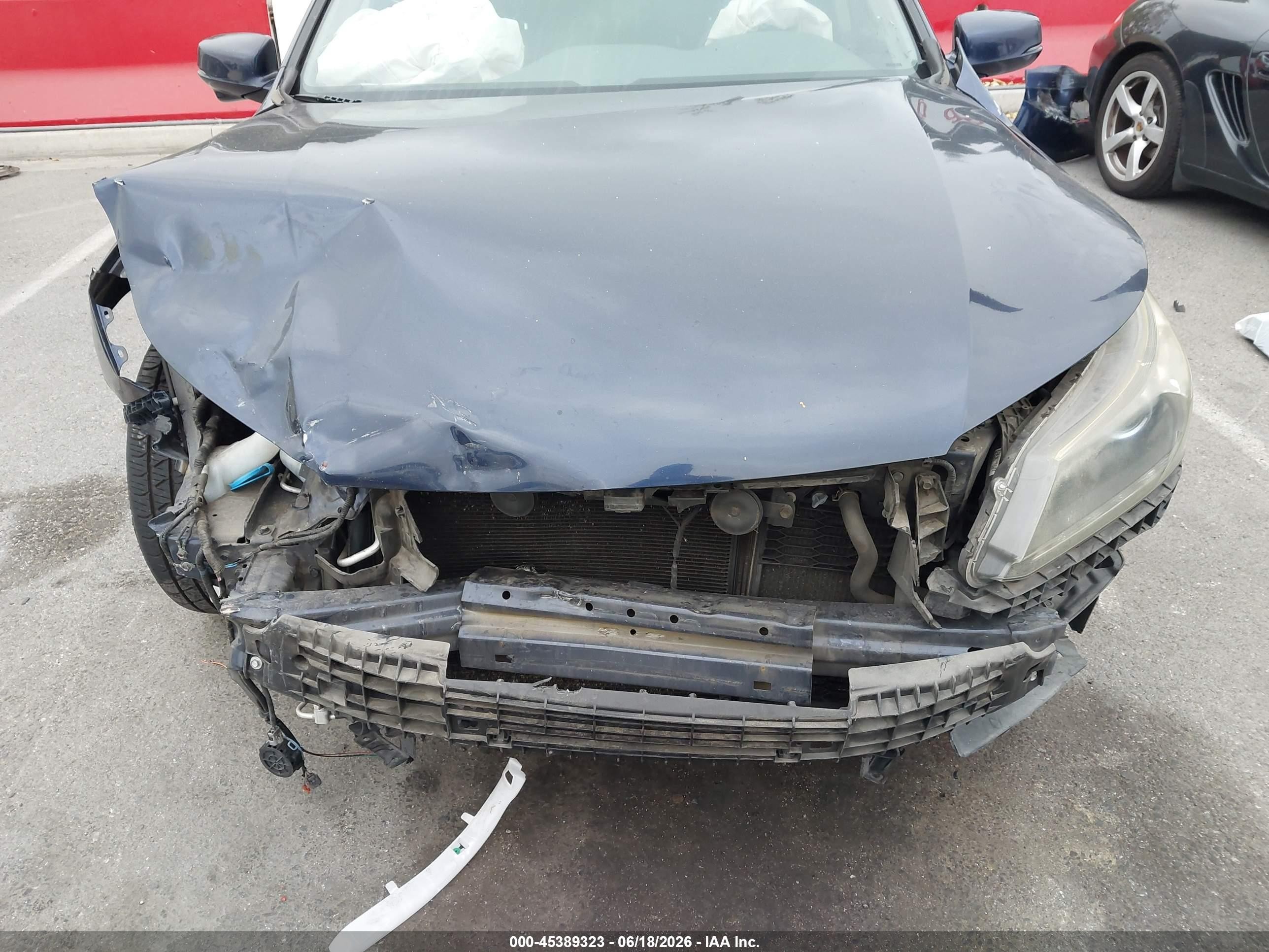 2015 Honda Accord Hybrid   Blue vin: 1HGCR6F32FA010749