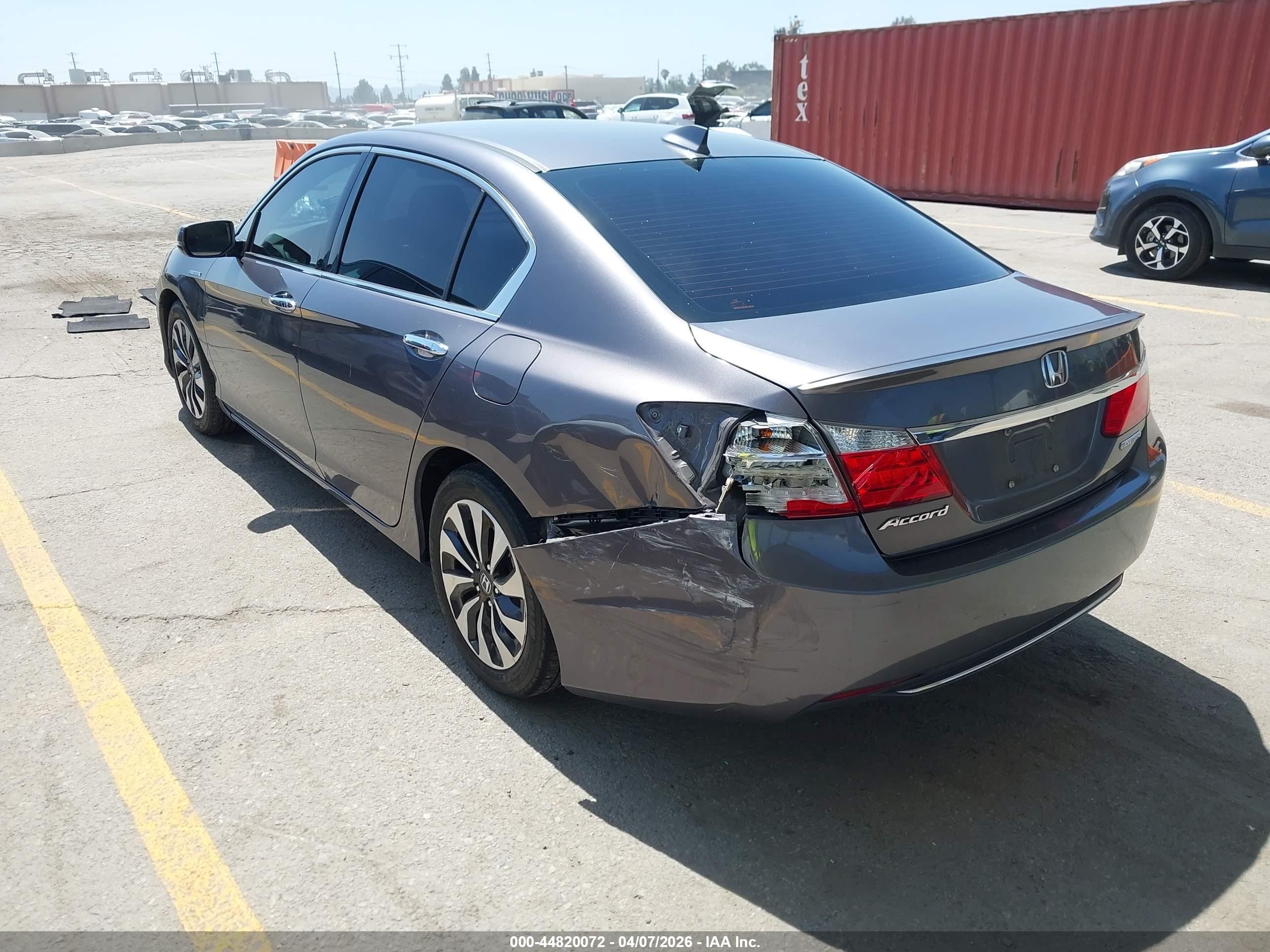 2015 Honda Accord Hybrid Gray vin: 1HGCR6F3XFA001197