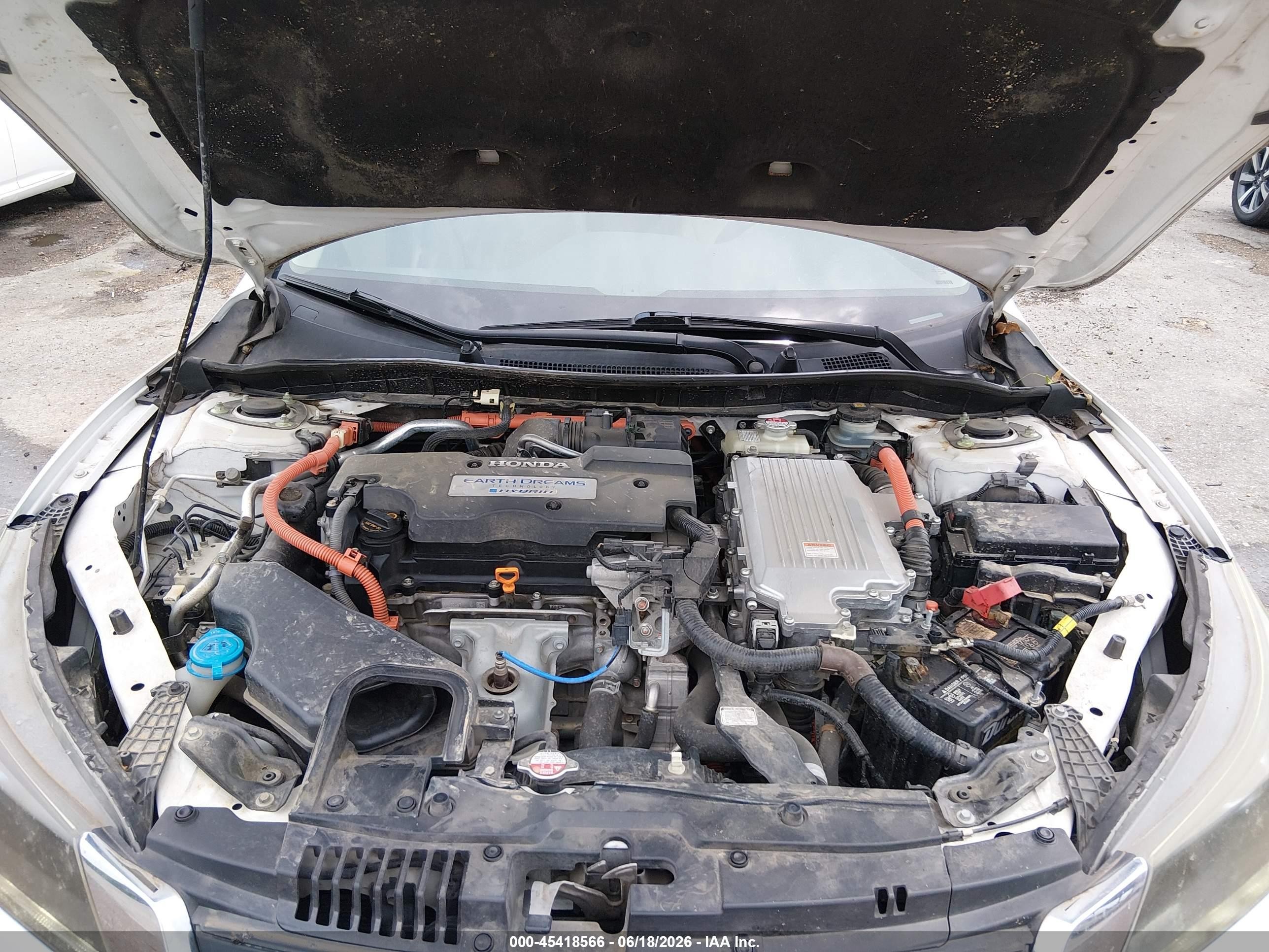 2015 Honda Accord Hybrid Ex-l Белый vin: 1HGCR6F50FA008290