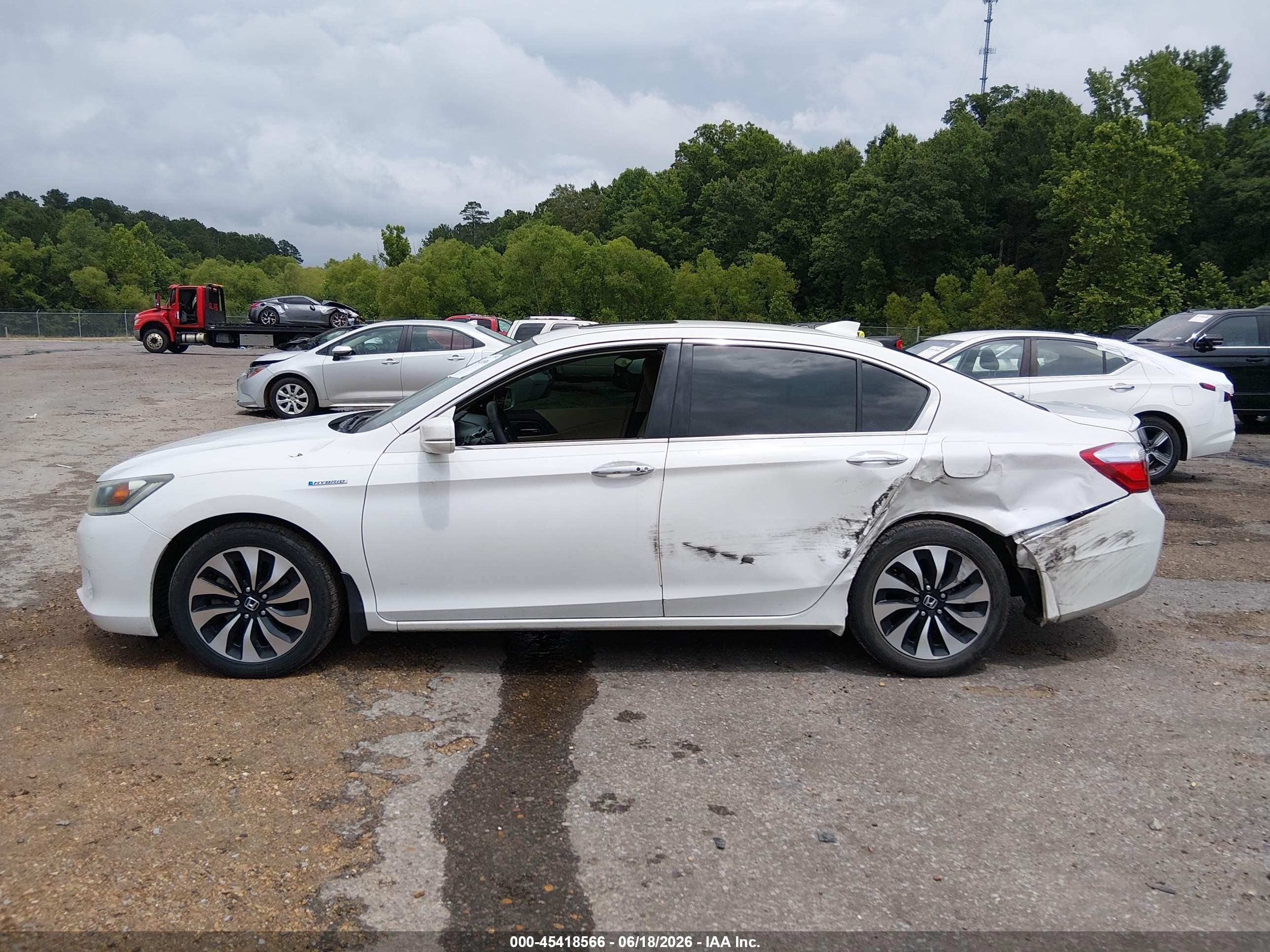 2015 Honda Accord Hybrid Ex-l Белый vin: 1HGCR6F50FA008290