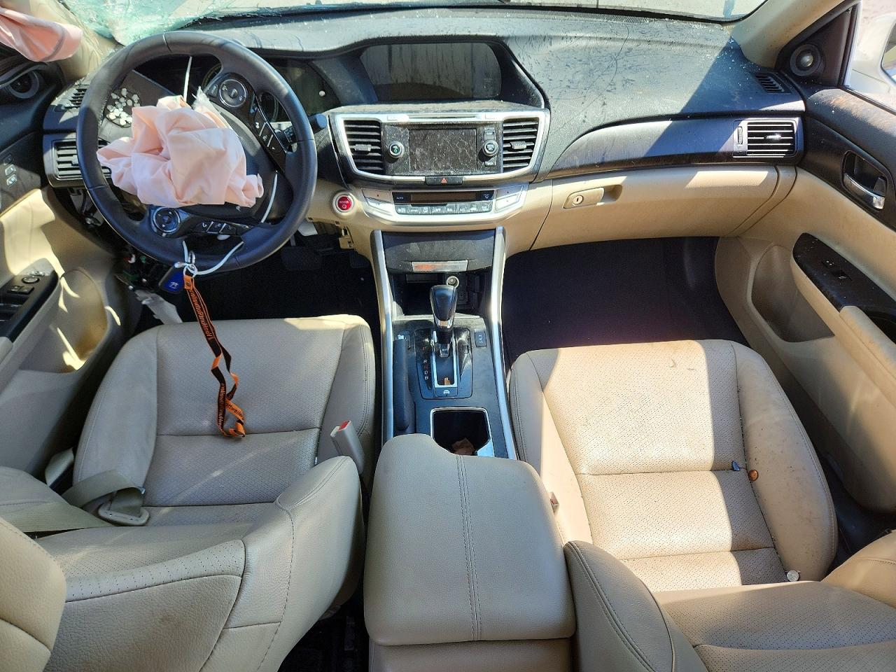 2015 Honda Accord Hybrid Exl Белый vin: 1HGCR6F51FA009156