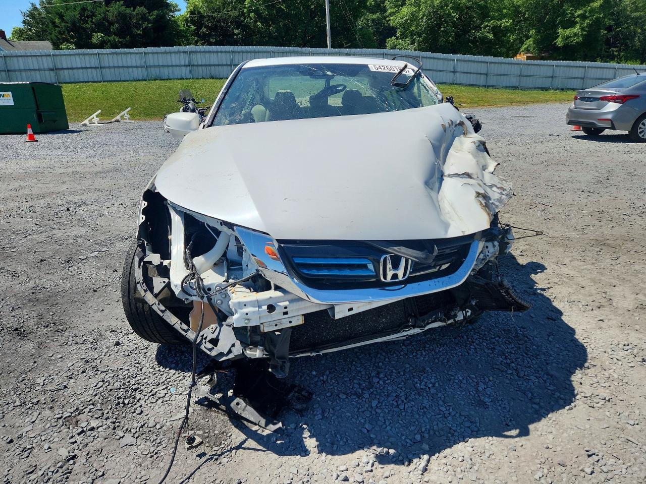 2015 Honda Accord Hybrid Exl Белый vin: 1HGCR6F51FA009156