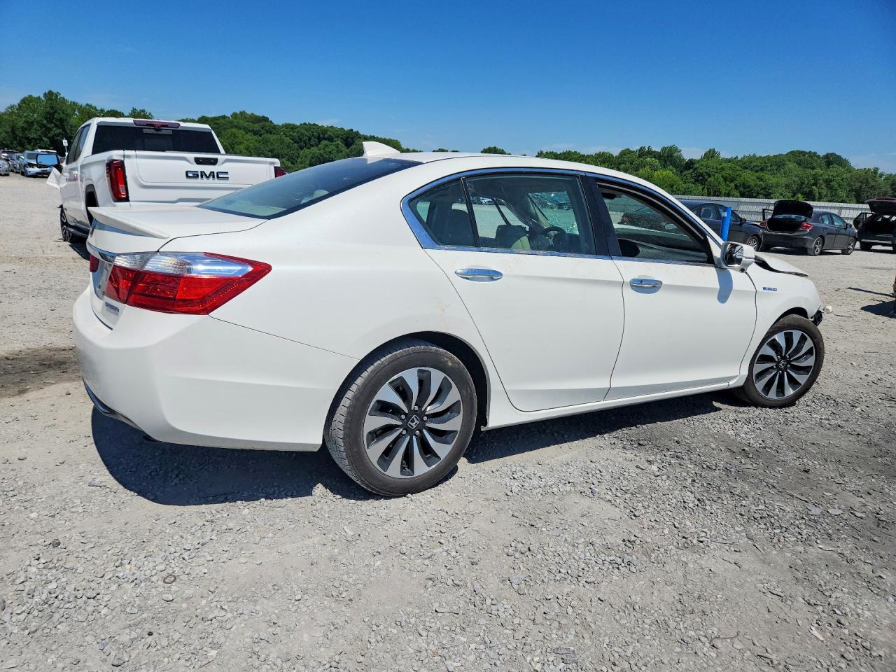 2015 Honda Accord Hybrid Exl Белый vin: 1HGCR6F51FA009156