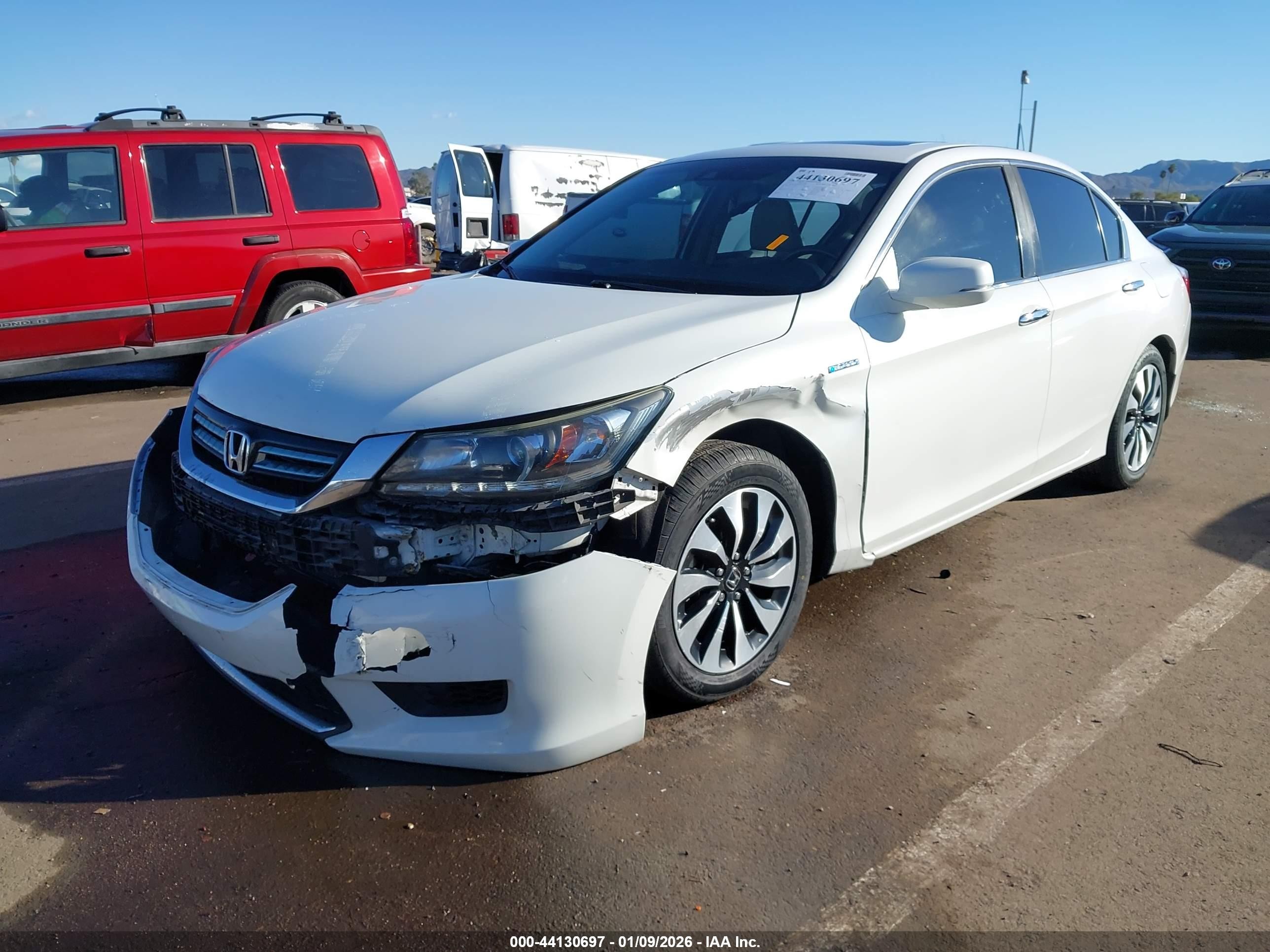 2014 Honda Accord Hybrid Ex-l Белый vin: 1HGCR6F52EA003980