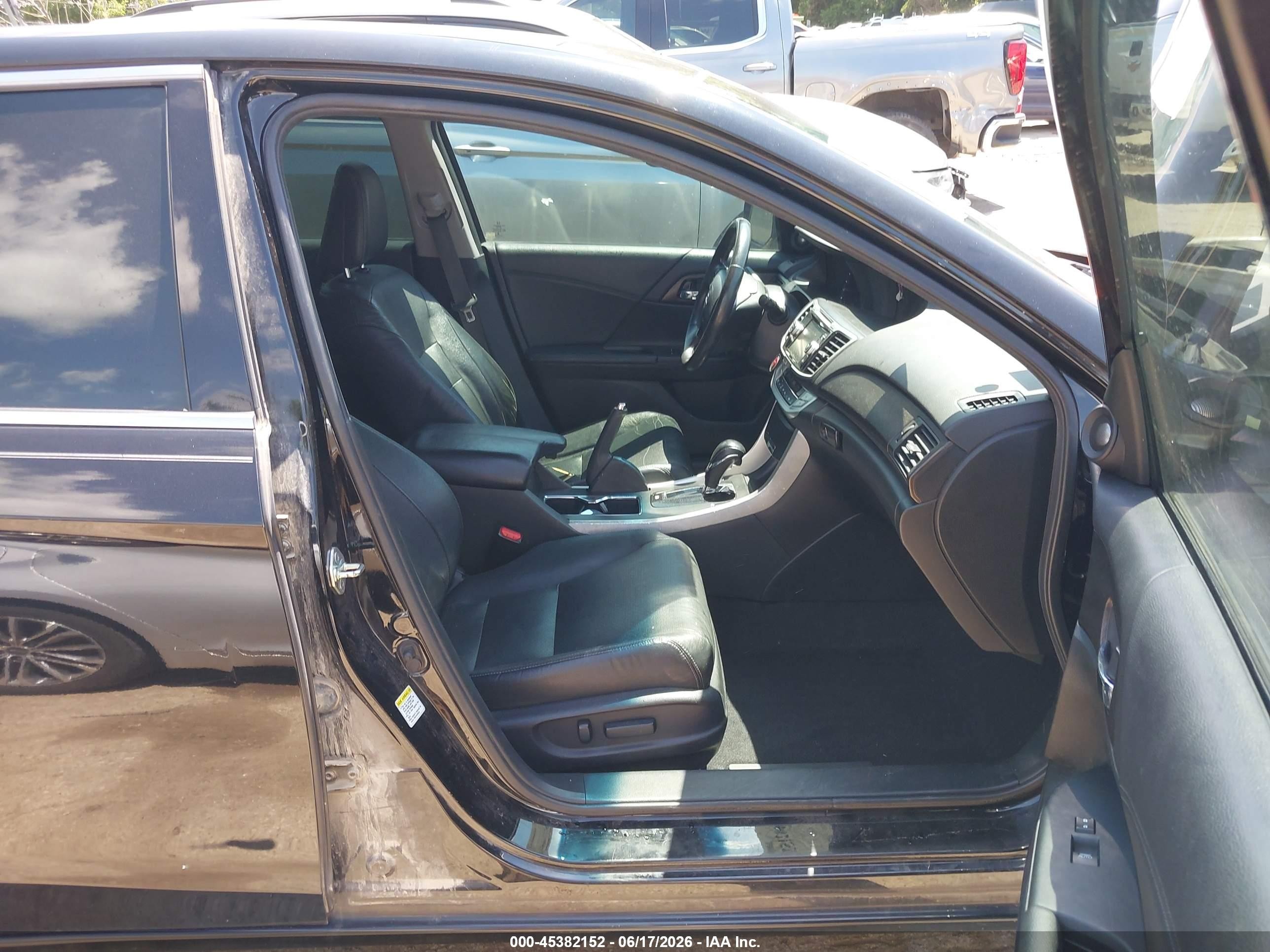2014 Honda Accord Hybrid Ex-l Black vin: 1HGCR6F52EA005339