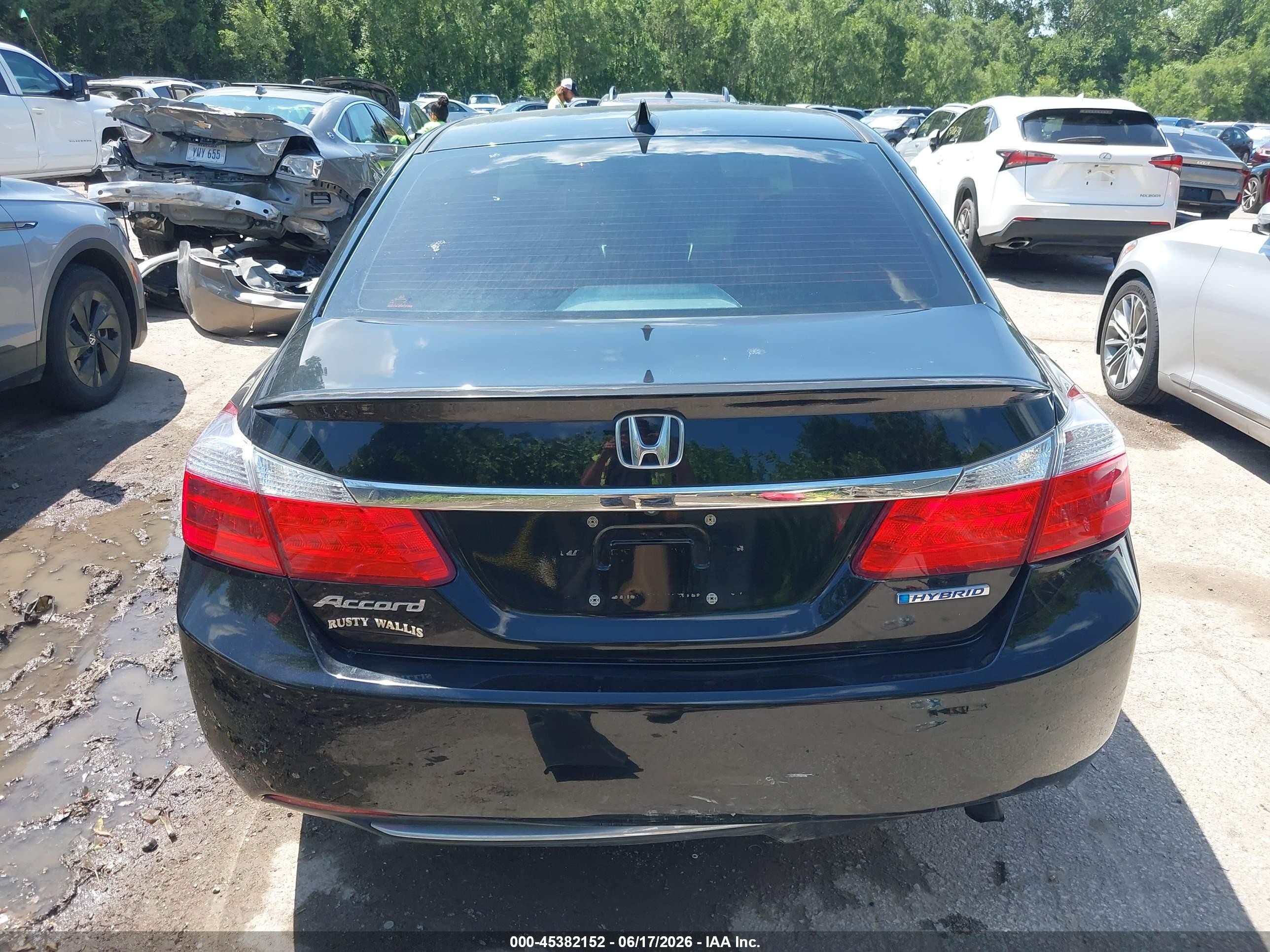 2014 Honda Accord Hybrid Ex-l Black vin: 1HGCR6F52EA005339