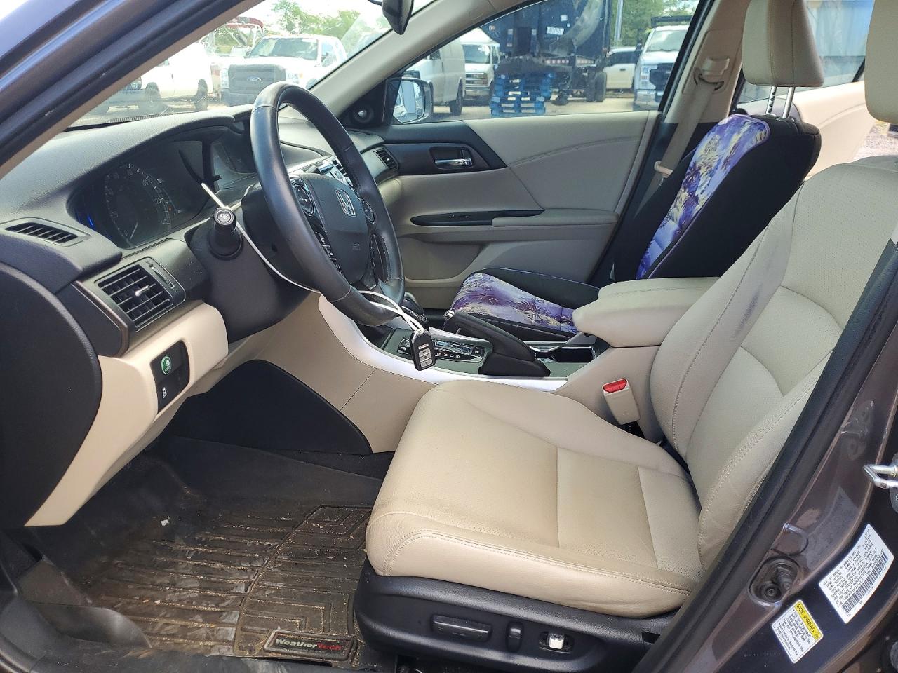 2015 Honda Accord Hybrid Exl Gray vin: 1HGCR6F52FA015337