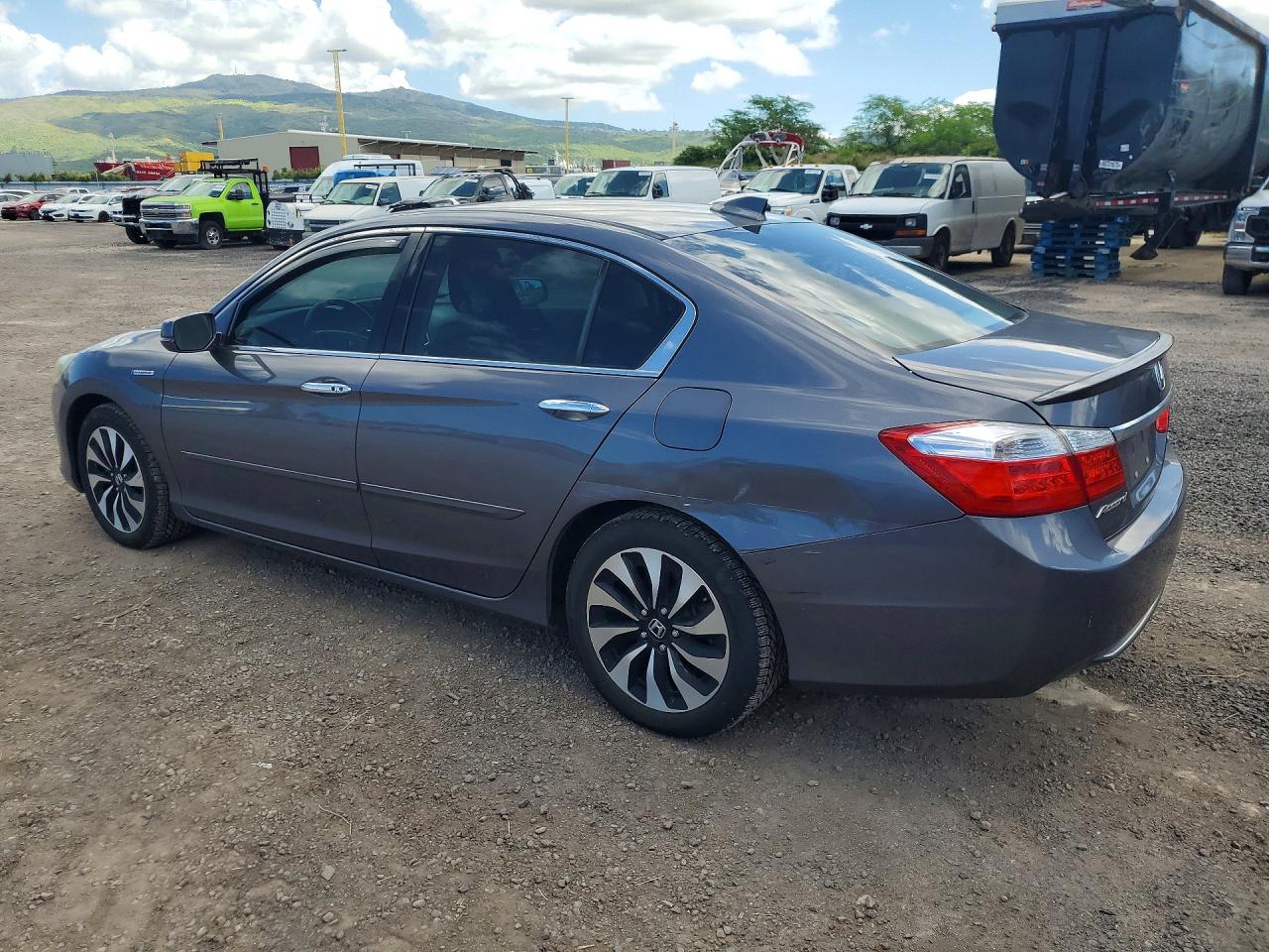2015 Honda Accord Hybrid Exl Gray vin: 1HGCR6F52FA015337