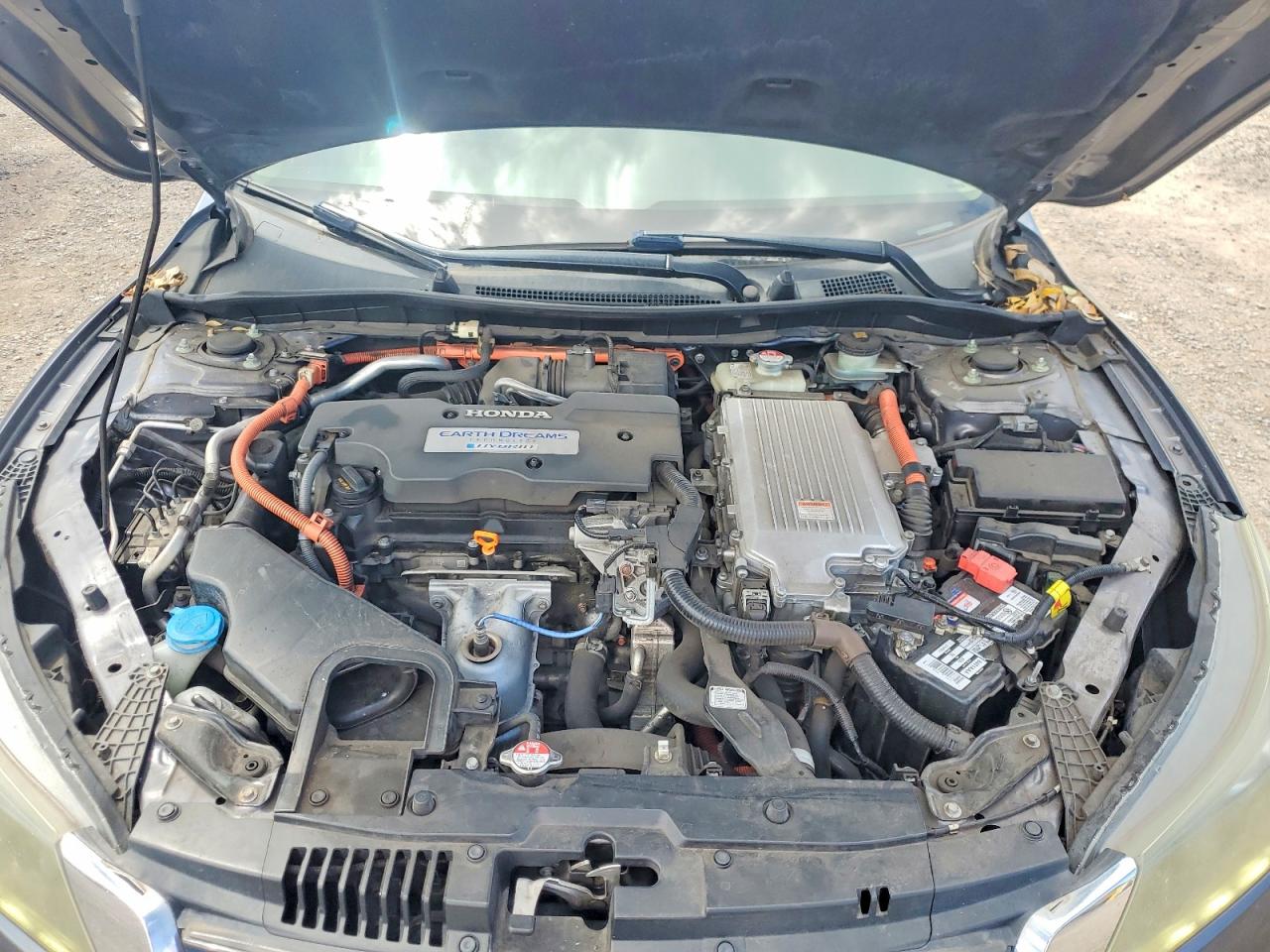 2015 Honda Accord Hybrid Exl Gray vin: 1HGCR6F52FA015337