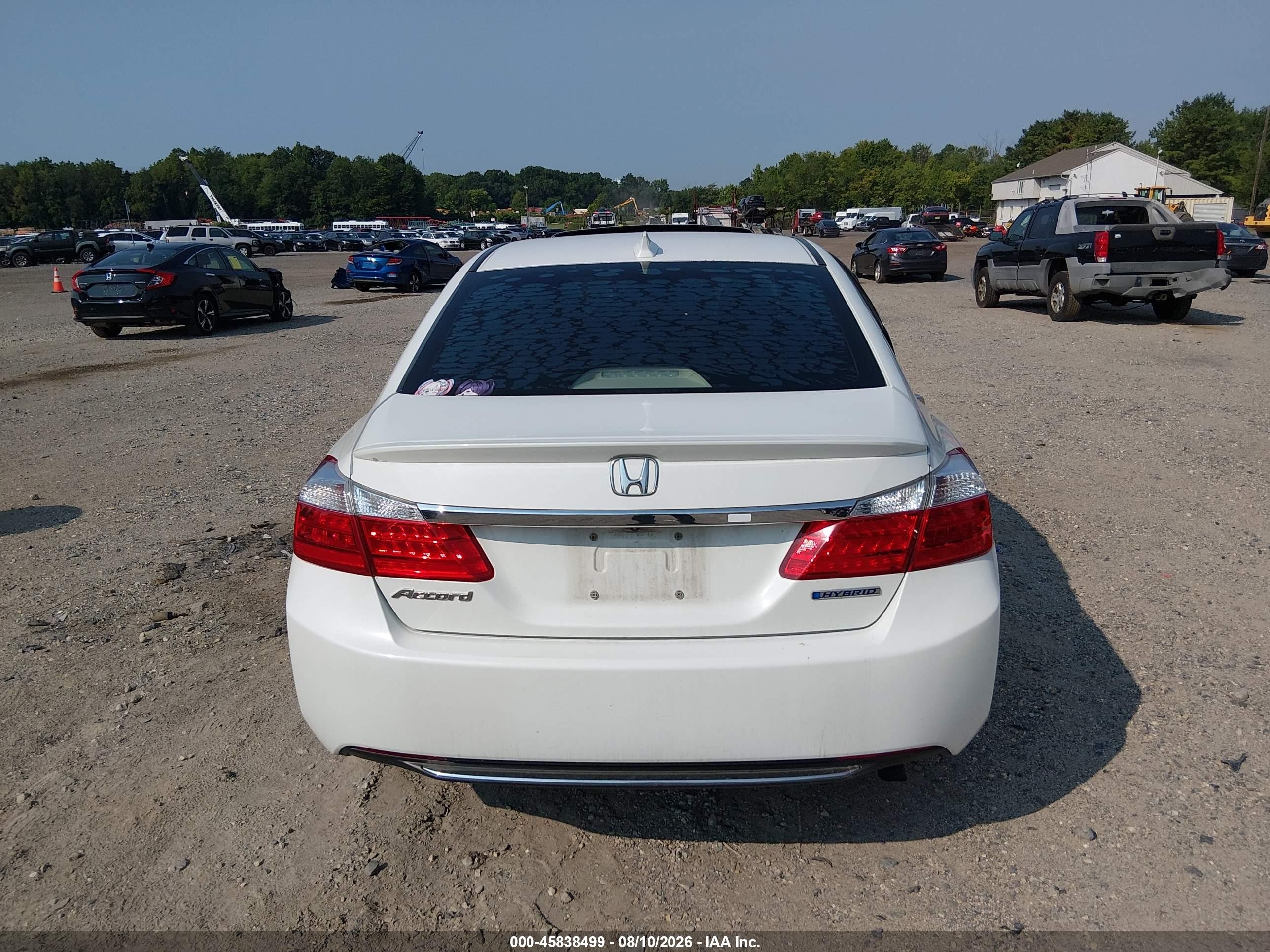 2014 Honda Accord Hybrid Ex-l White vin: 1HGCR6F55EA004539