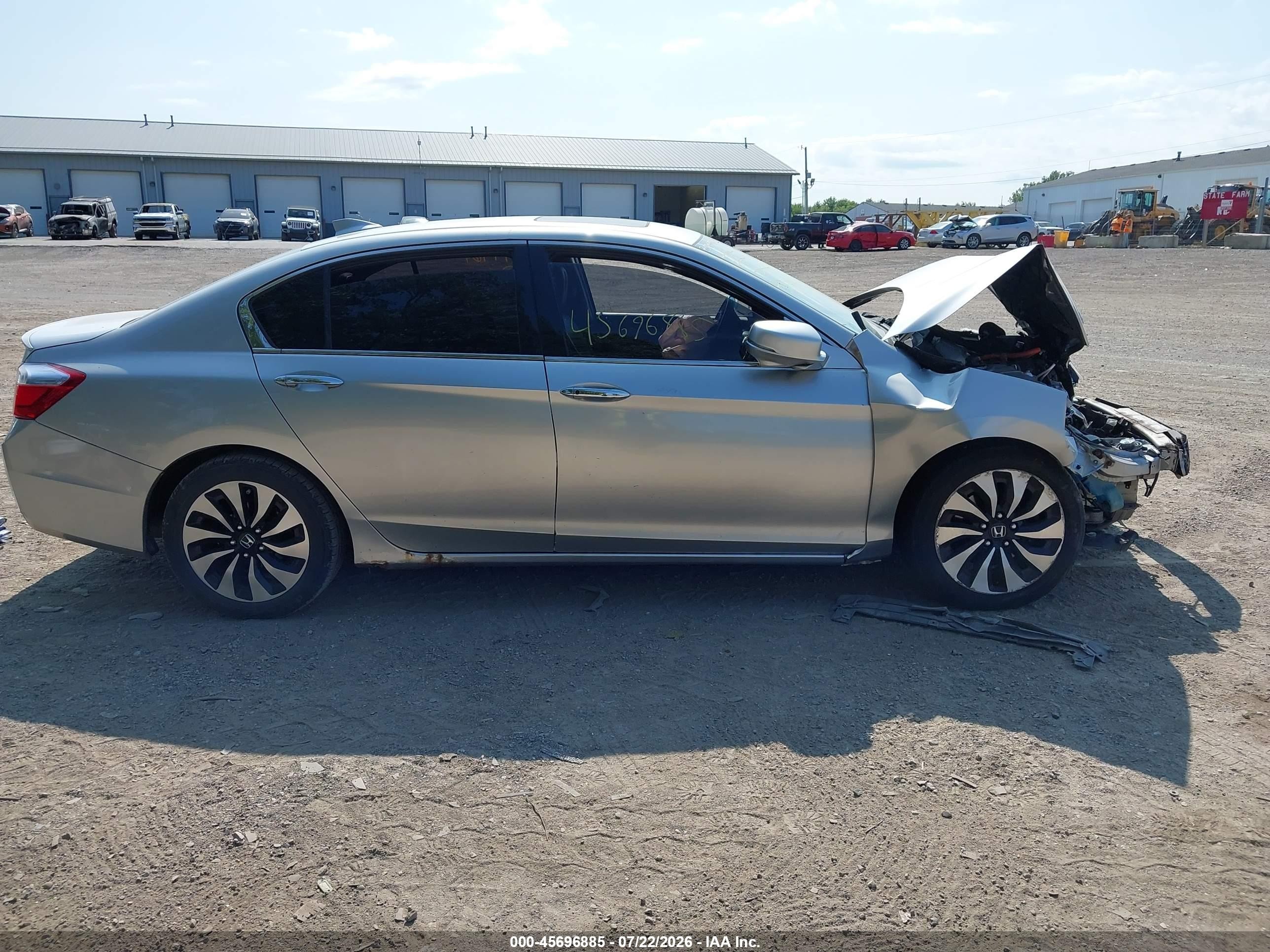 2015 Honda Accord Hybrid Ex-l Silver vin: 1HGCR6F55FA001464