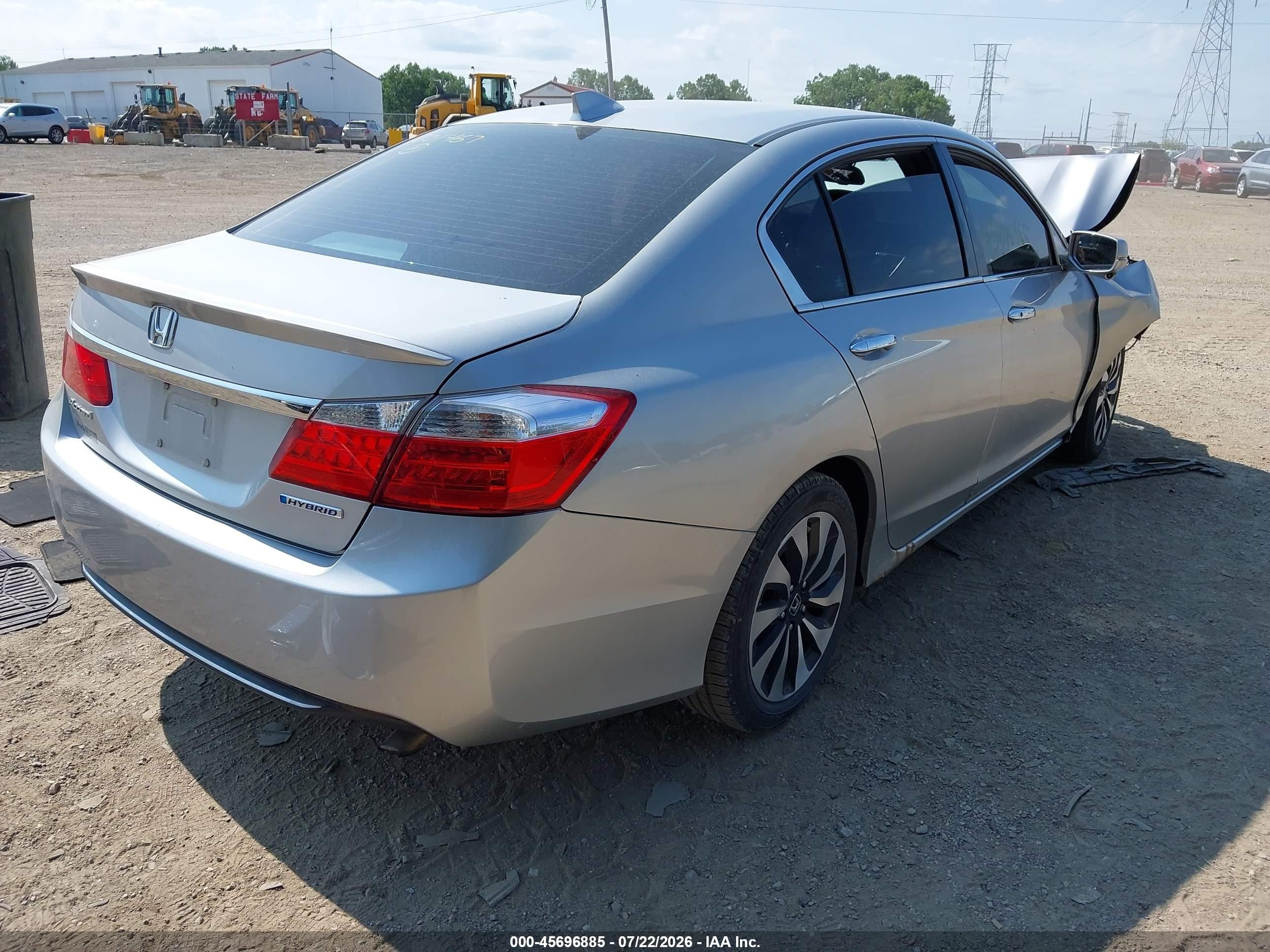 2015 Honda Accord Hybrid Ex-l Silver vin: 1HGCR6F55FA001464