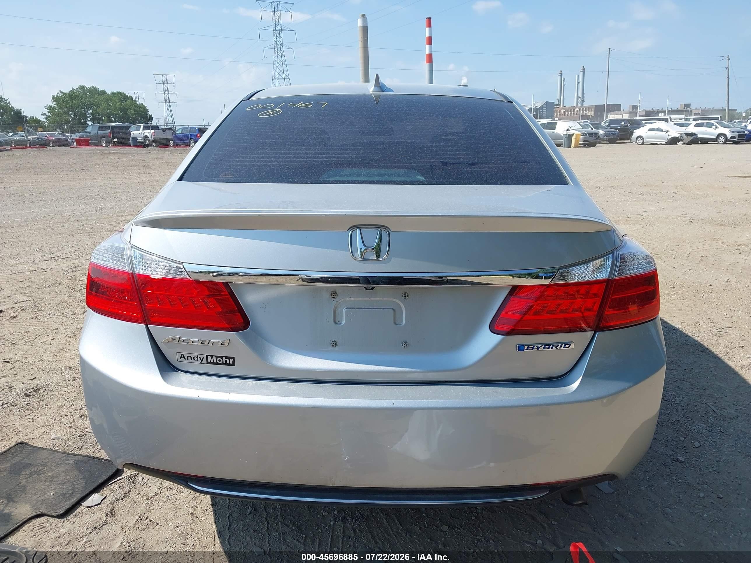 2015 Honda Accord Hybrid Ex-l Silver vin: 1HGCR6F55FA001464