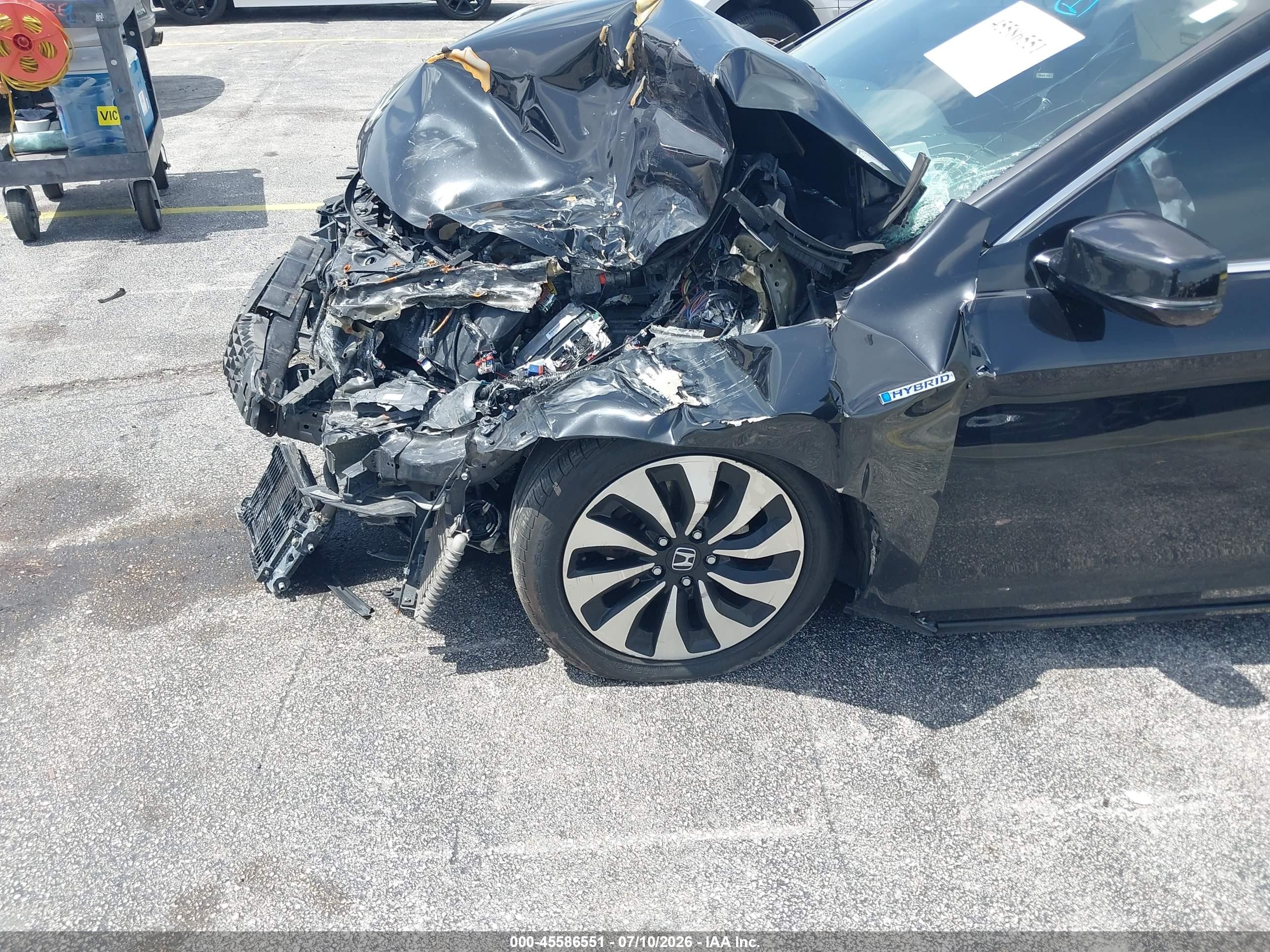 2015 Honda Accord Hybrid Ex-l Black vin: 1HGCR6F55FA006812