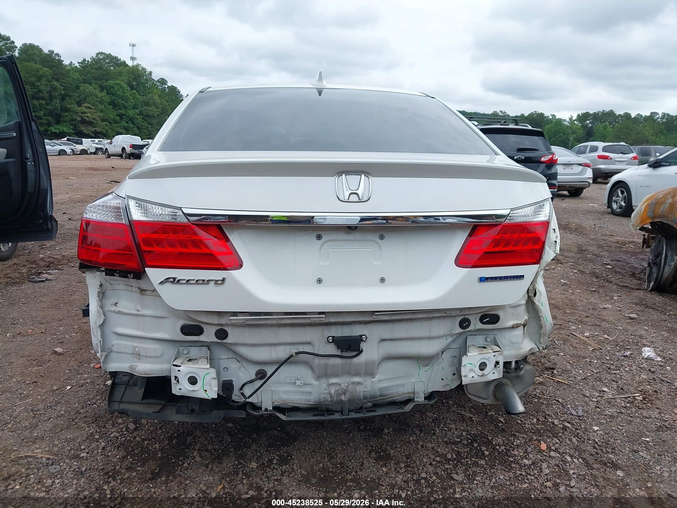 2015 Honda Accord Hybrid Ex-l Белый vin: 1HGCR6F55FA011282