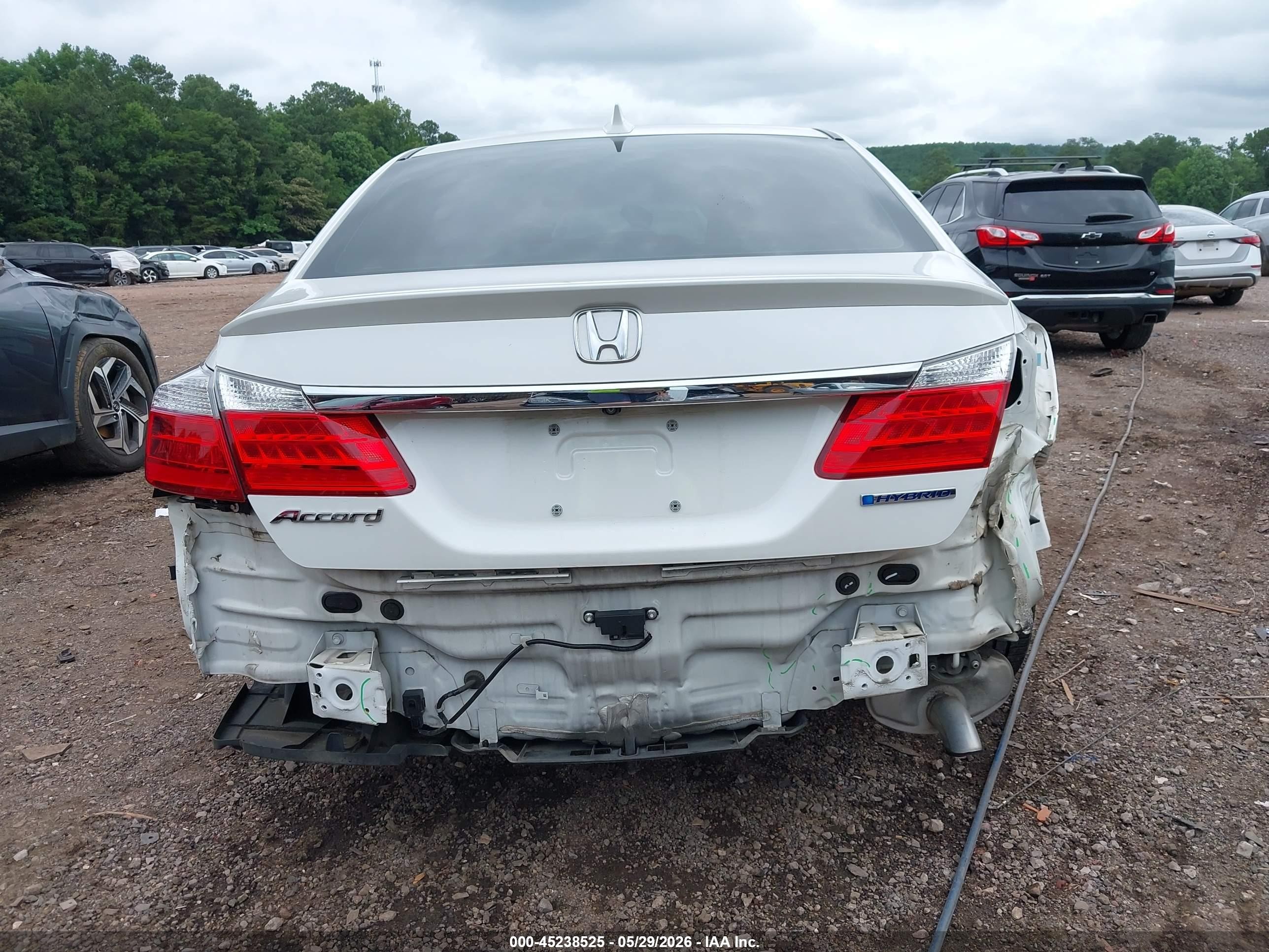 2015 Honda Accord Hybrid Ex-l Белый vin: 1HGCR6F55FA011282