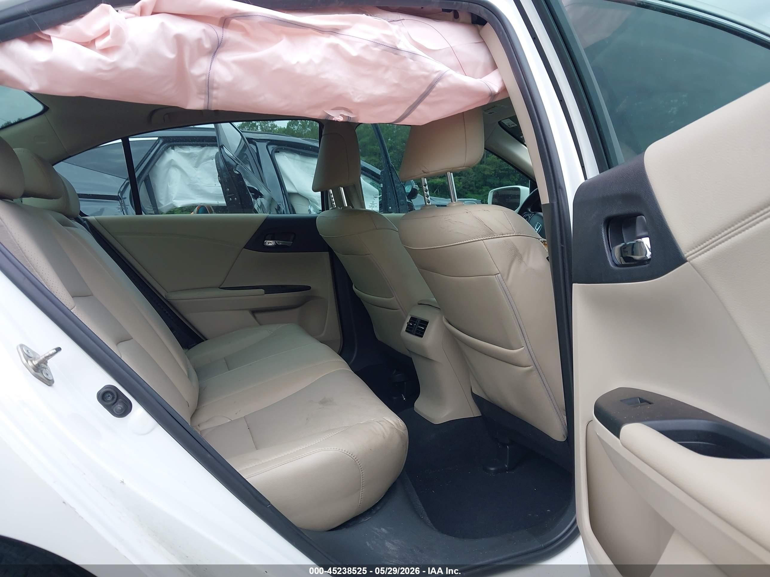 2015 Honda Accord Hybrid Ex-l Белый vin: 1HGCR6F55FA011282