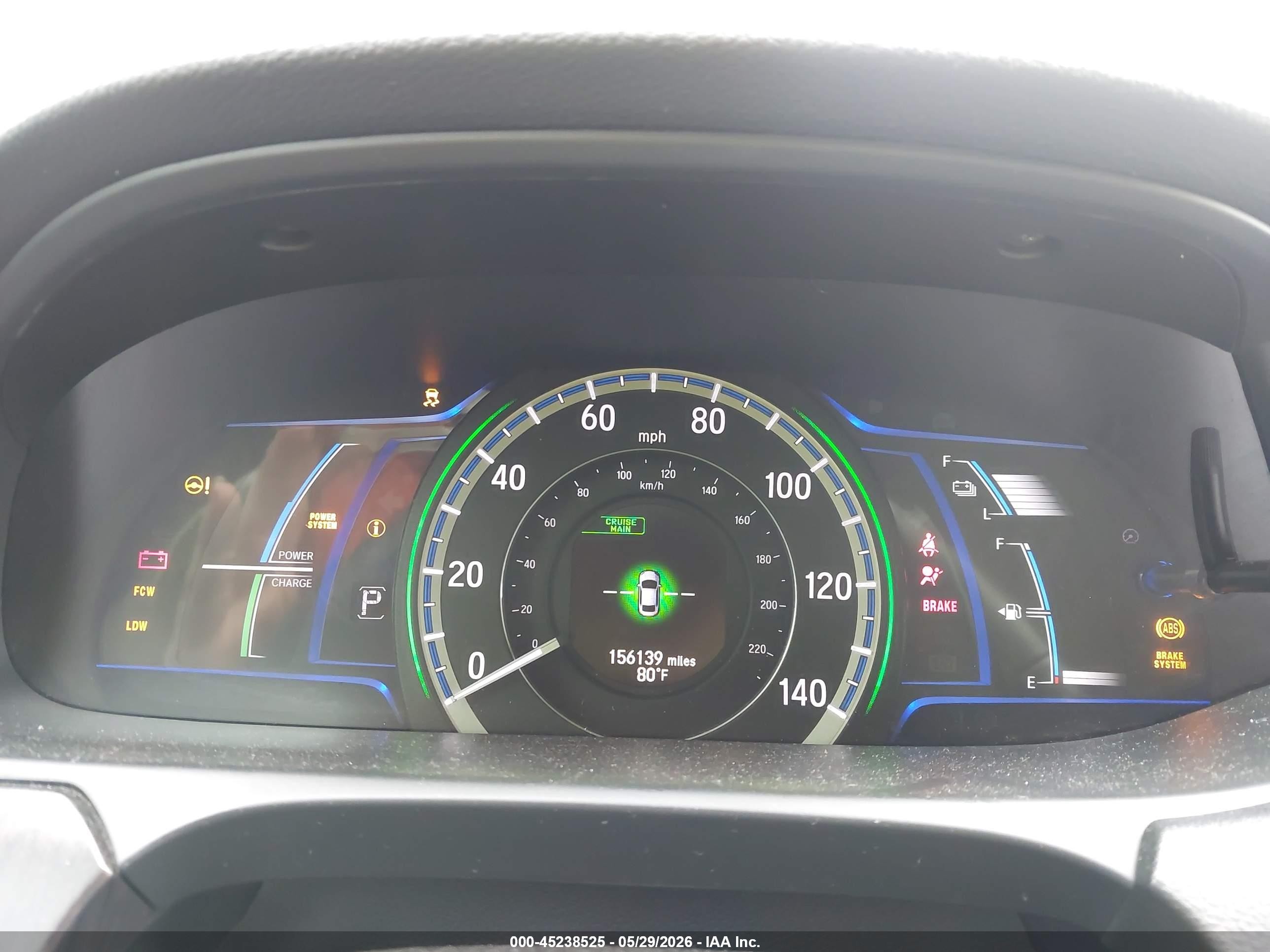 2015 Honda Accord Hybrid Ex-l Белый vin: 1HGCR6F55FA011282