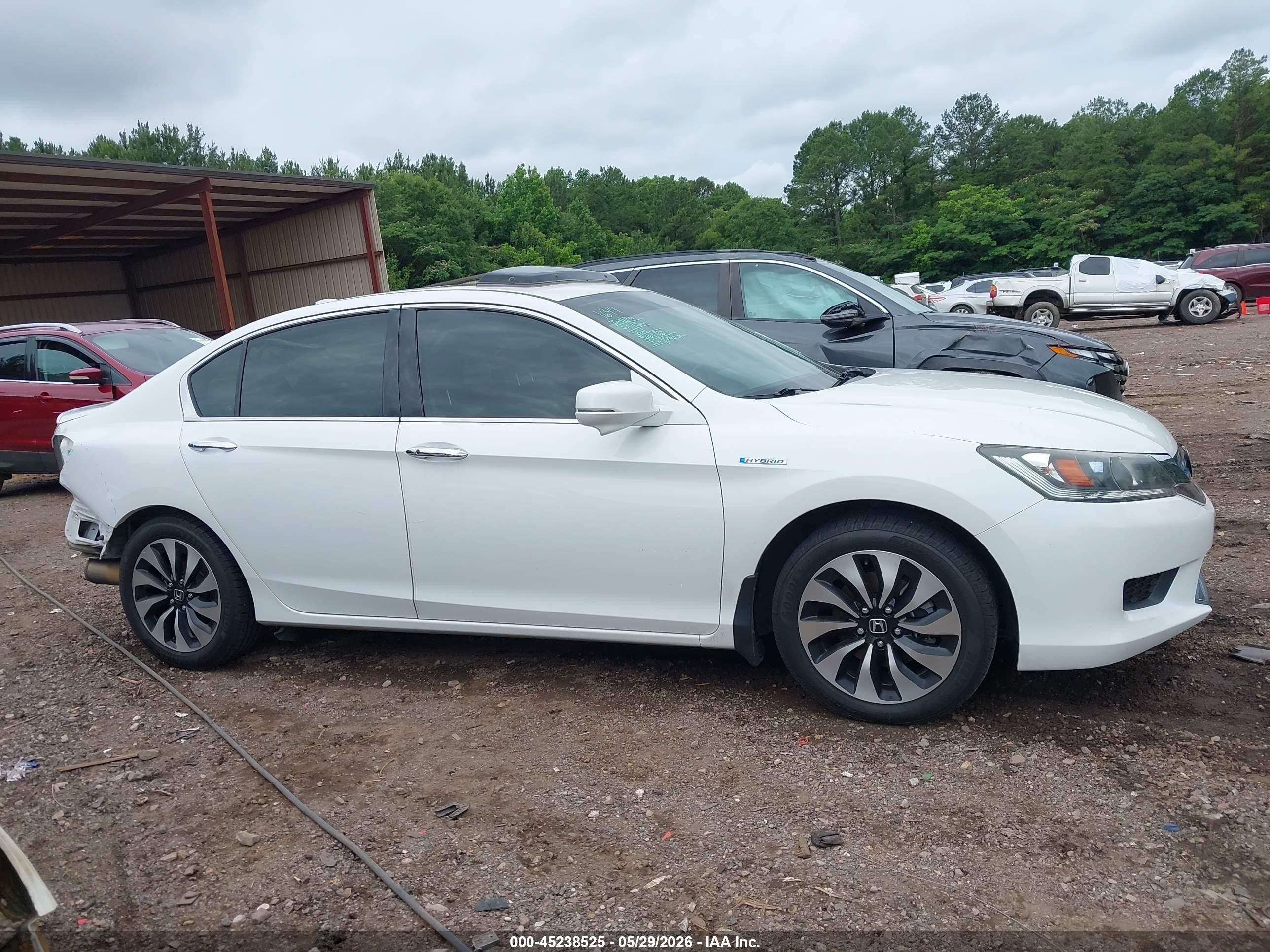 2015 Honda Accord Hybrid Ex-l Белый vin: 1HGCR6F55FA011282