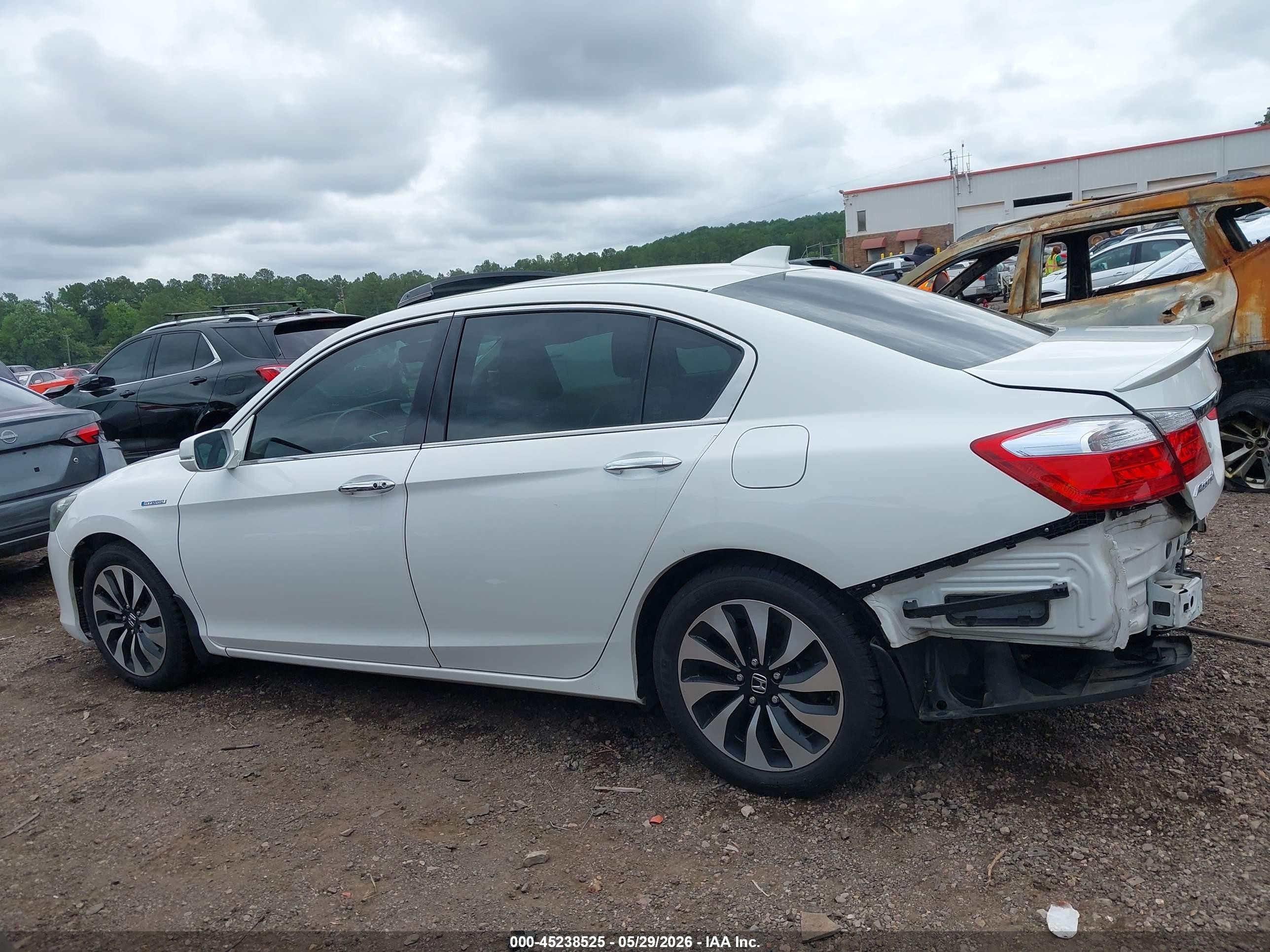 2015 Honda Accord Hybrid Ex-l Белый vin: 1HGCR6F55FA011282