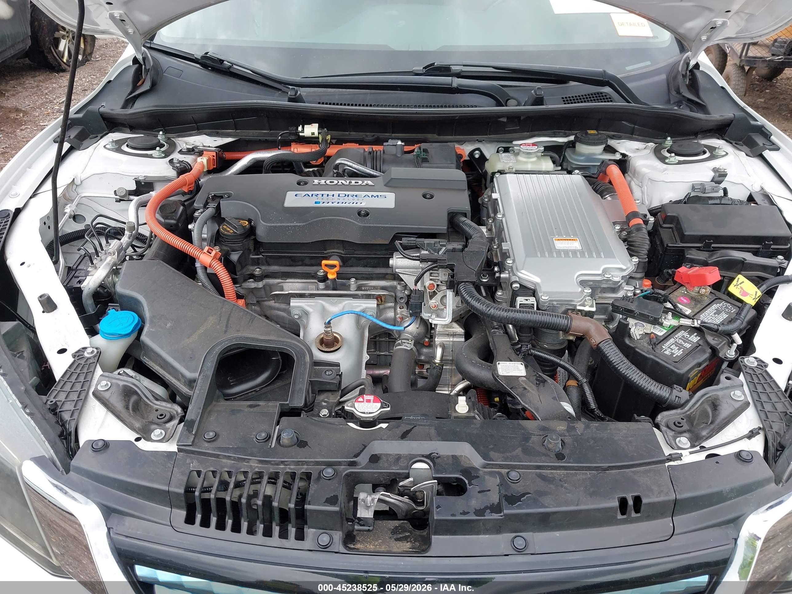 2015 Honda Accord Hybrid Ex-l Белый vin: 1HGCR6F55FA011282