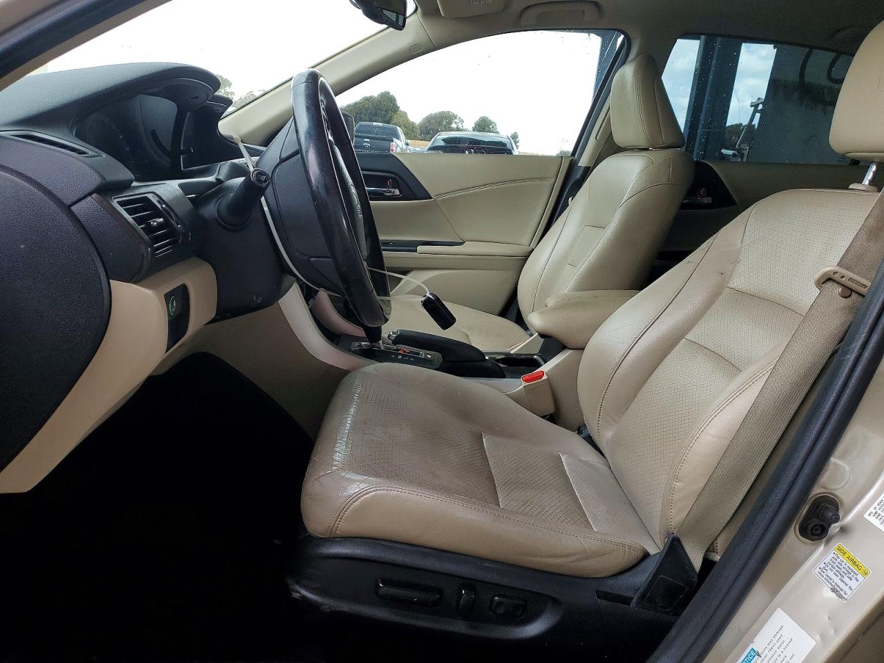 2015 Honda Accord Hybrid Exl Желто-коричневый vin: 1HGCR6F57FA010067