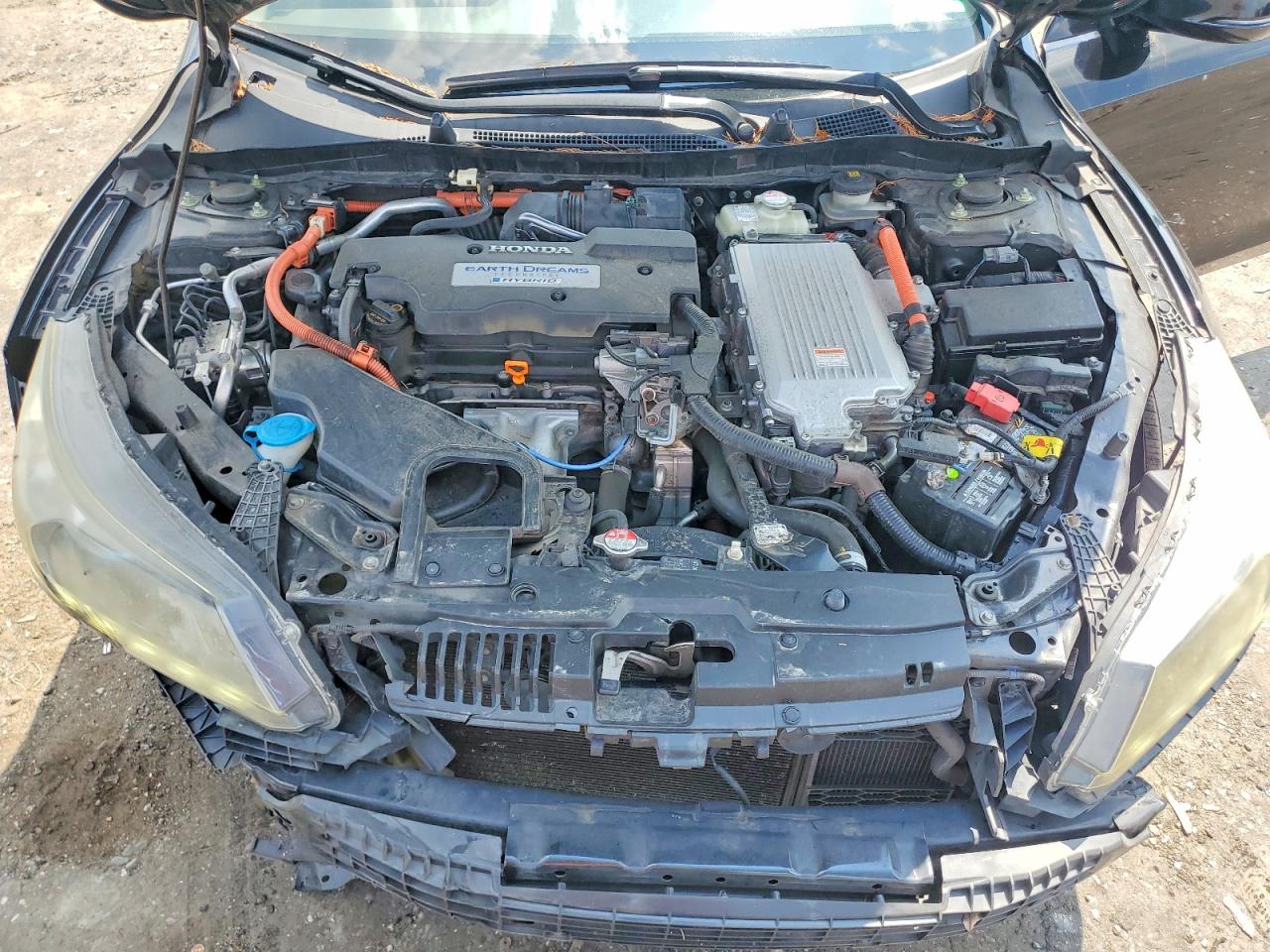 2015 Honda Accord Hybrid Exl Черный vin: 1HGCR6F58FA014130