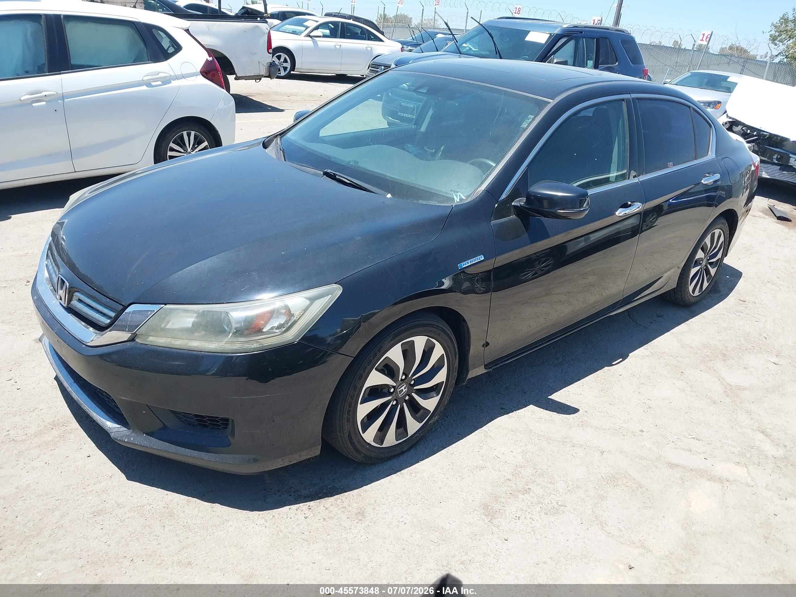 2014 Honda Accord Hybrid Ex-l Черный vin: 1HGCR6F59EA003376