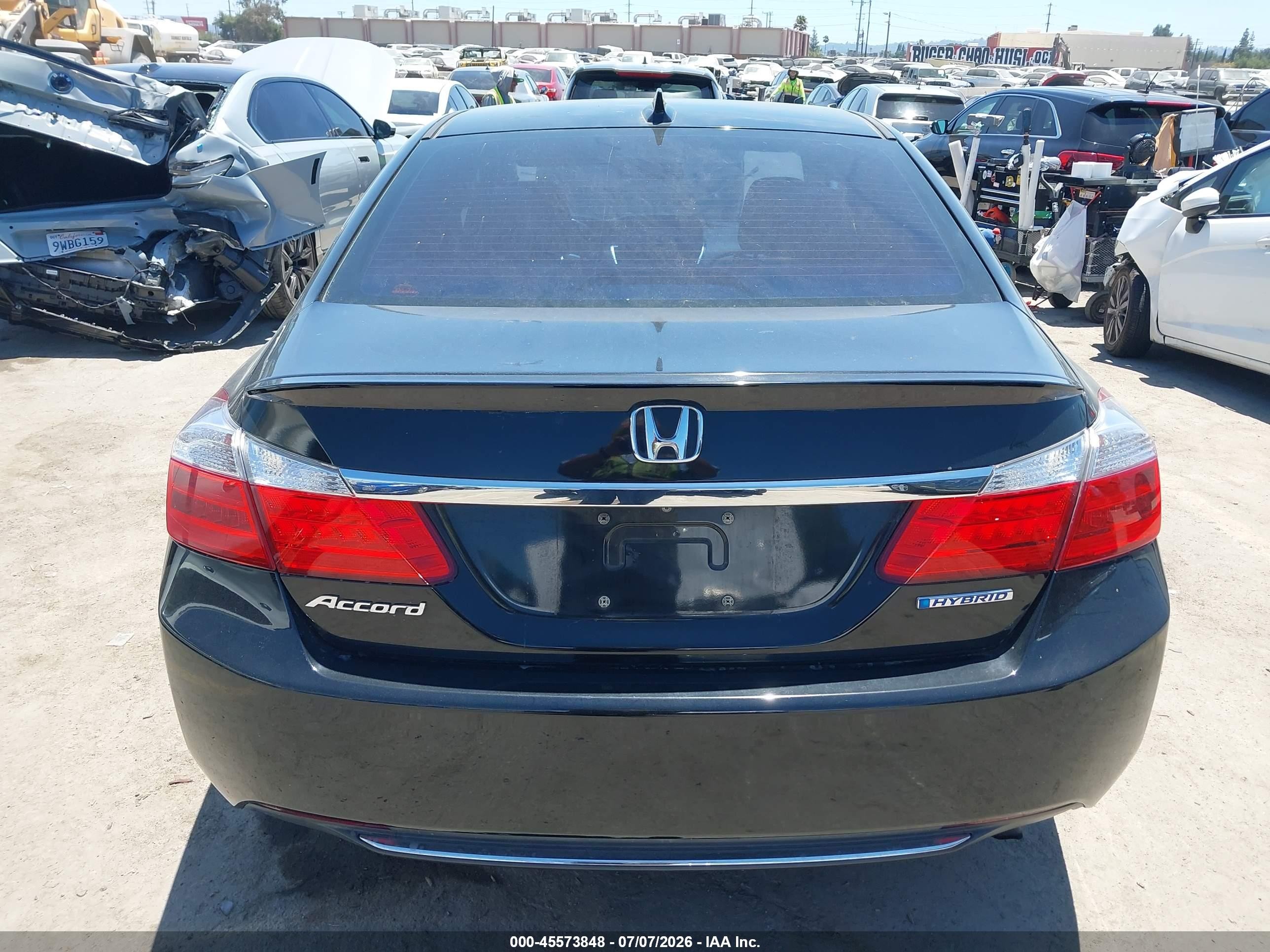 2014 Honda Accord Hybrid Ex-l Черный vin: 1HGCR6F59EA003376