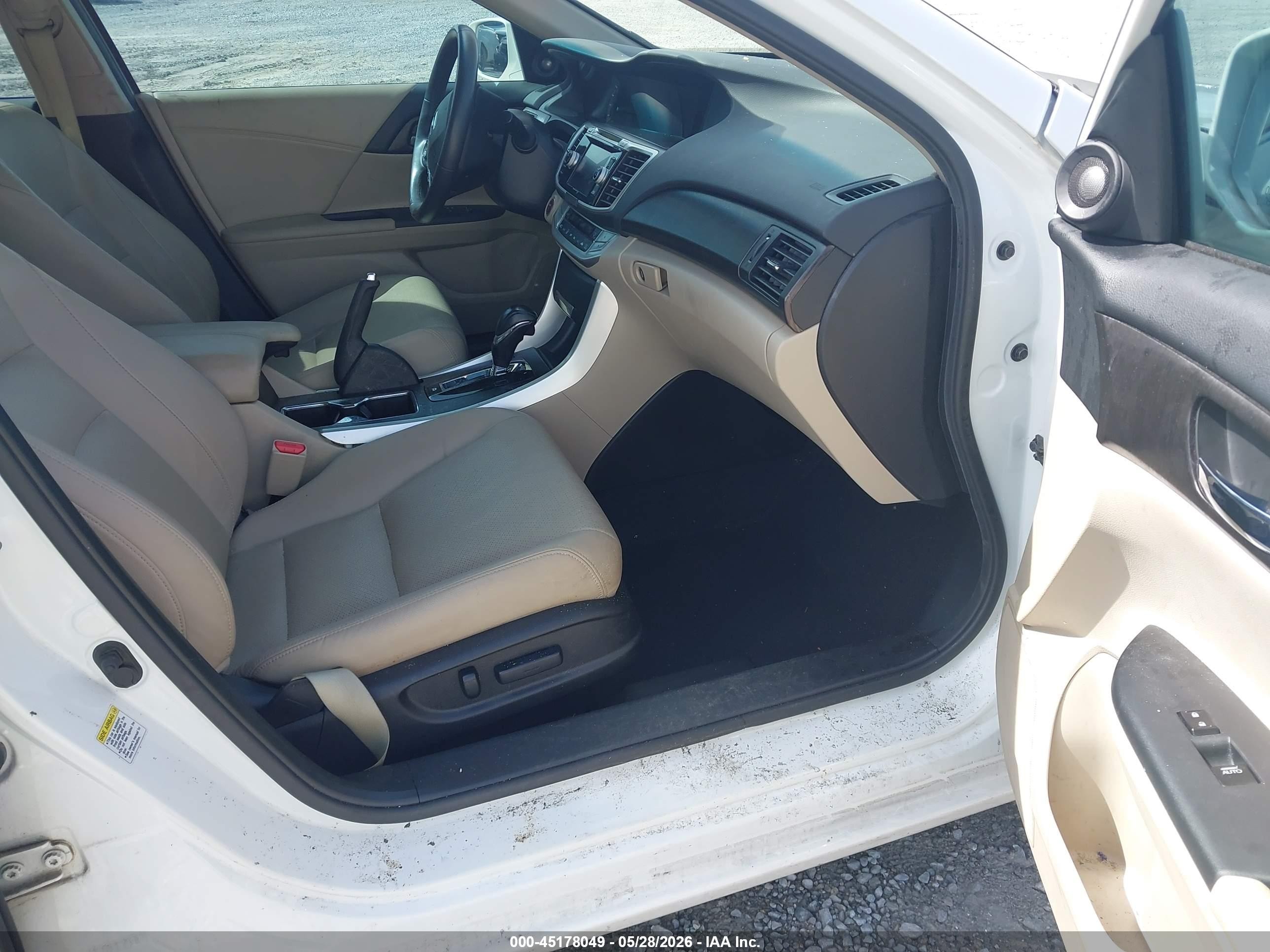 2014 Honda Accord Hybrid Ex-l Белый vin: 1HGCR6F59EA005757