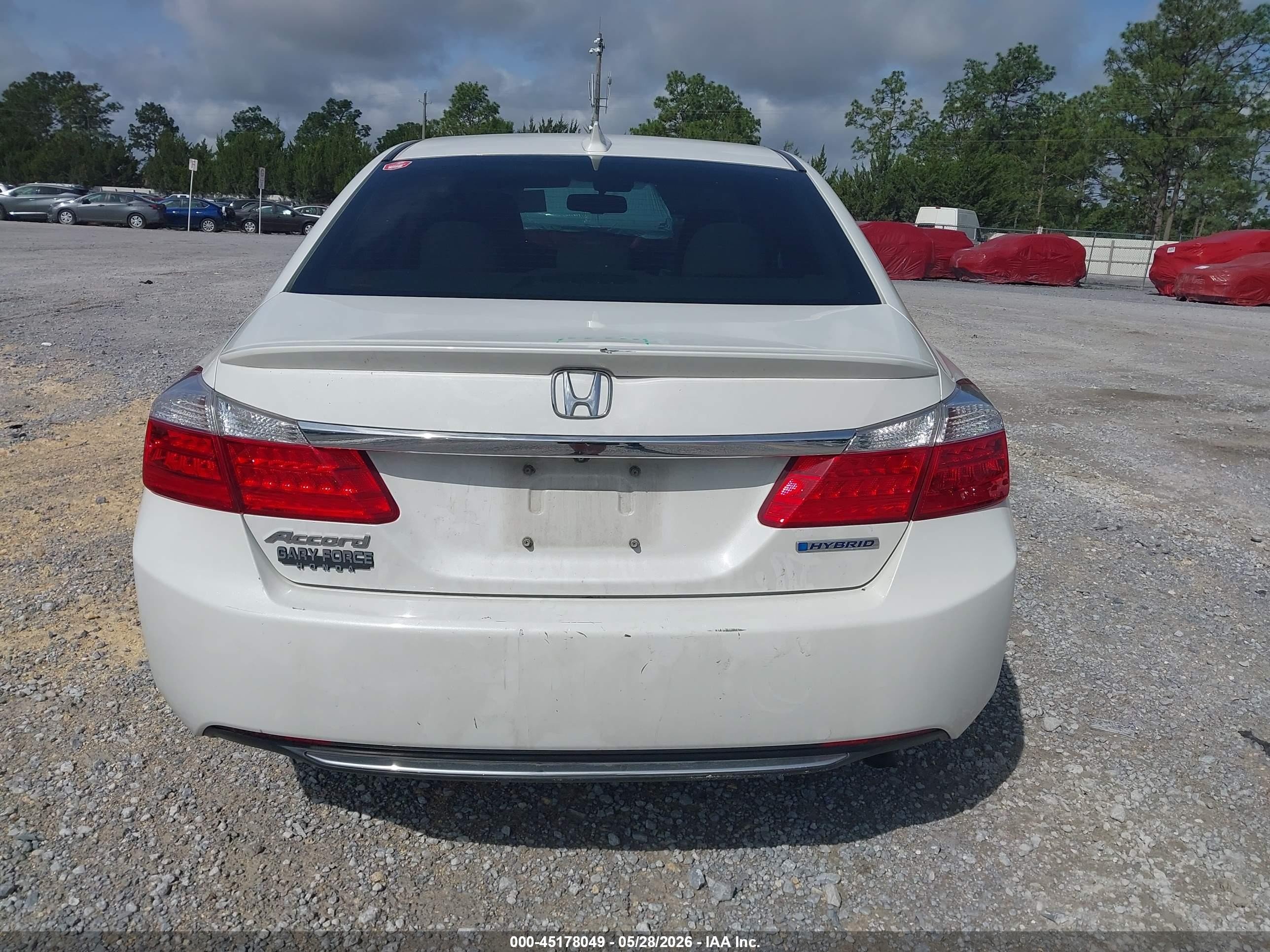 2014 Honda Accord Hybrid Ex-l Белый vin: 1HGCR6F59EA005757