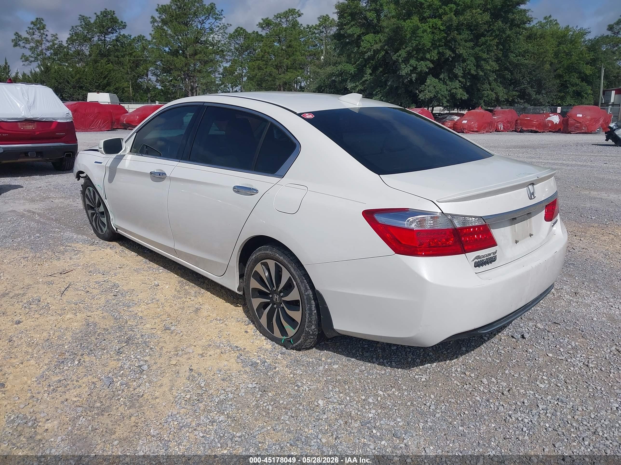 2014 Honda Accord Hybrid Ex-l Белый vin: 1HGCR6F59EA005757