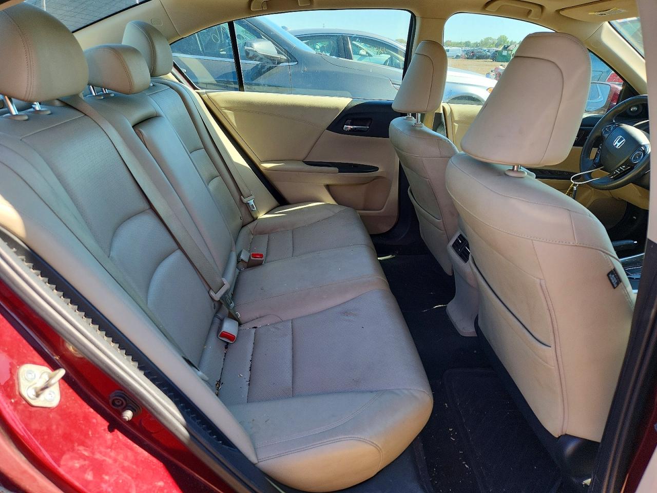 2015 Honda Accord Hybrid Exl Burgundy vin: 1HGCR6F5XFA004375