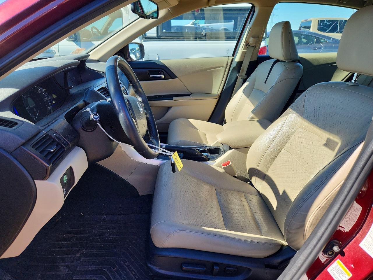 2015 Honda Accord Hybrid Exl Burgundy vin: 1HGCR6F5XFA004375